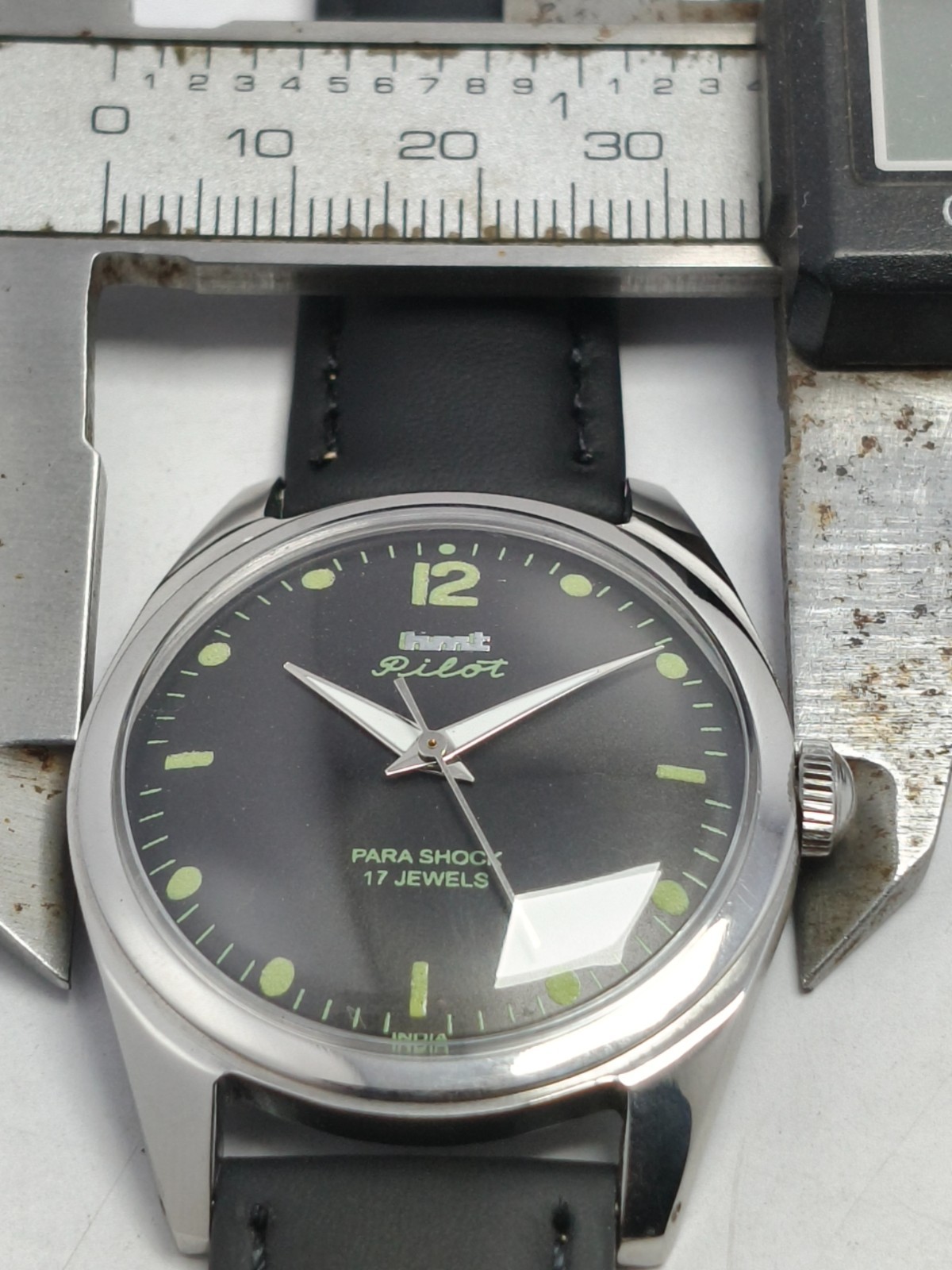 HMT Pilot 17 Jewels Hand Winding Wrist Watch For Men’s In Working Condition E-06