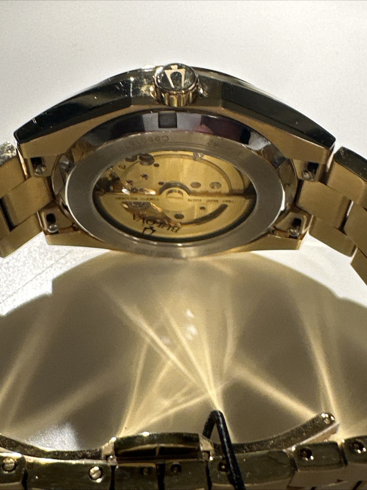 Bulova Men’s Classic Surveyor Automatic Gold Stainless Steel Watch 39 MM 97A182