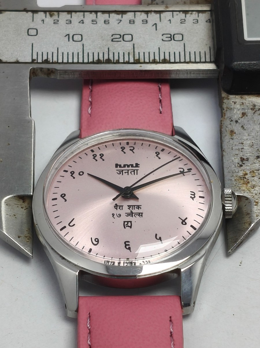HMT Janata Devnagri 17J Winding Wrist Watch For Men’s In Working Condition