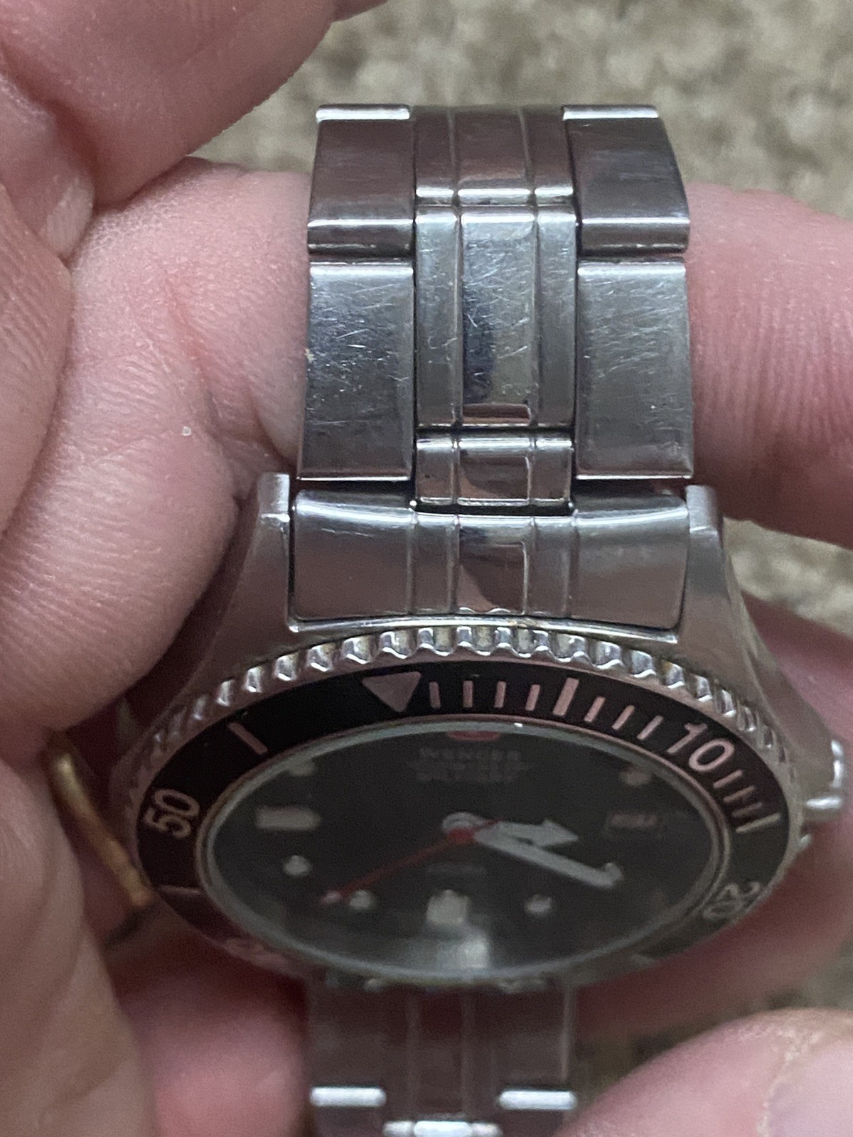 Wenger Swiss Military Men’s Black Dial Quartz 200m Dive Watch – For Repair
