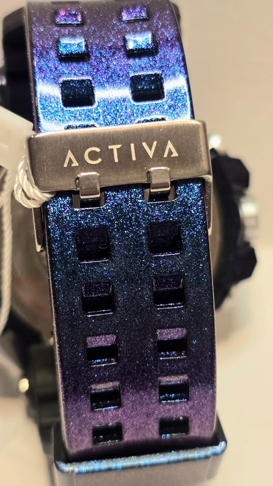 Activa Sport Digital Quartz Chronograph Blue/Purple Resin 30M w/Box