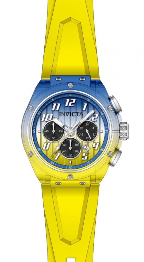 Invicta S1 Rally Prism Color Flip Men’s 44mm Blue to Yellow Chrono Watch 47348