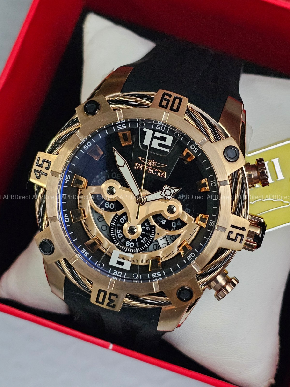 Invicta – BOLT EXCLUSIVE – 51mm SPINNING DIALS Chronograph – Quartz mens watch