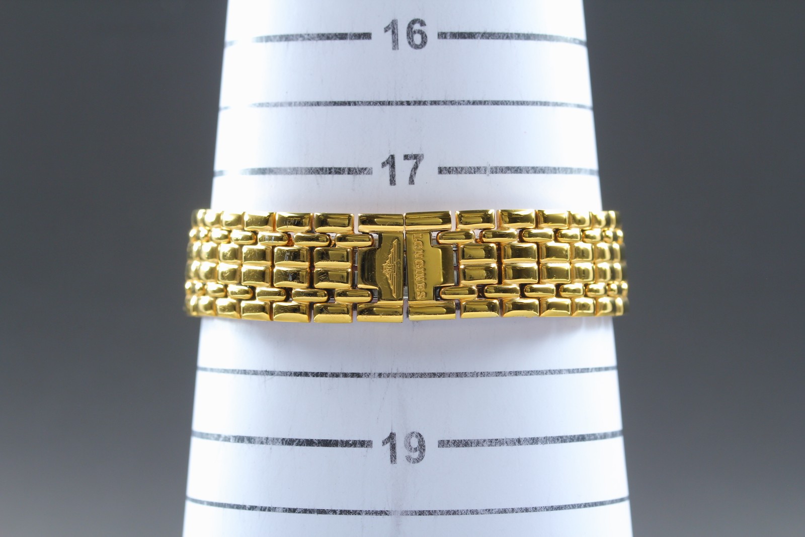 [Near MINT] Vintage LONGINES L4.720.2 Quartz Gold Date Bracelet 33mm Men’s Watch
