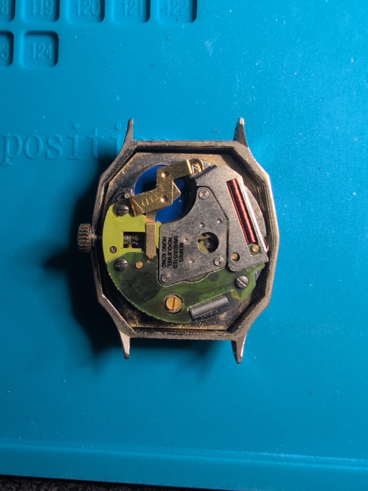 Clinton By Benrus Quartz Tank Style Watch – HEAD ONLY – PROJECT
