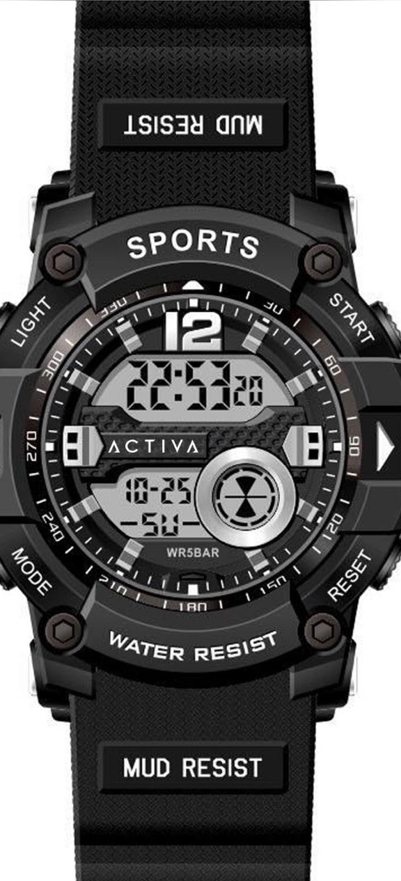 Activa x Invicta Digital Essentials Lady Watch – 46mm Black