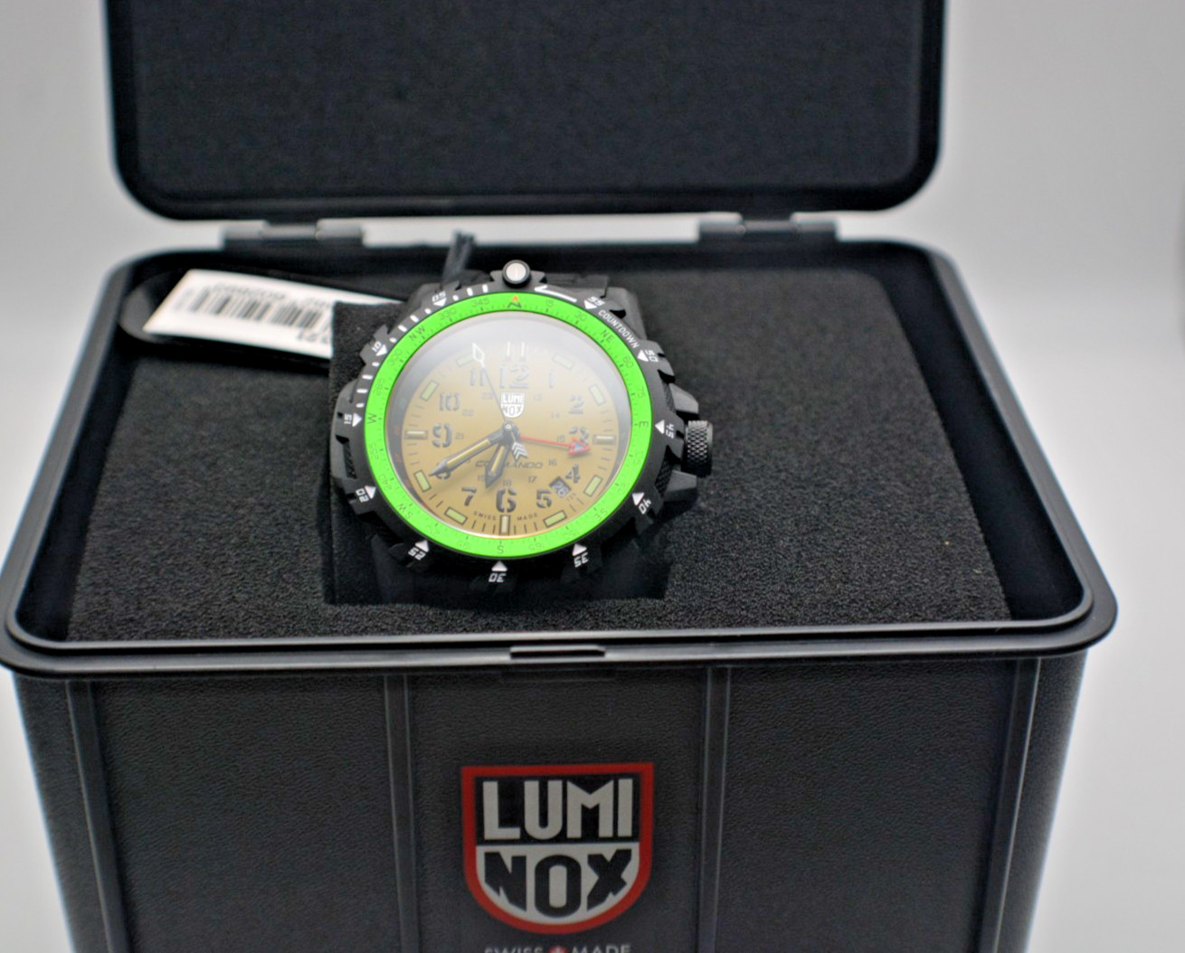 Luminox Men’s Watch Commando Raider Compass Beige Dial Black Rubber Strap 3321
