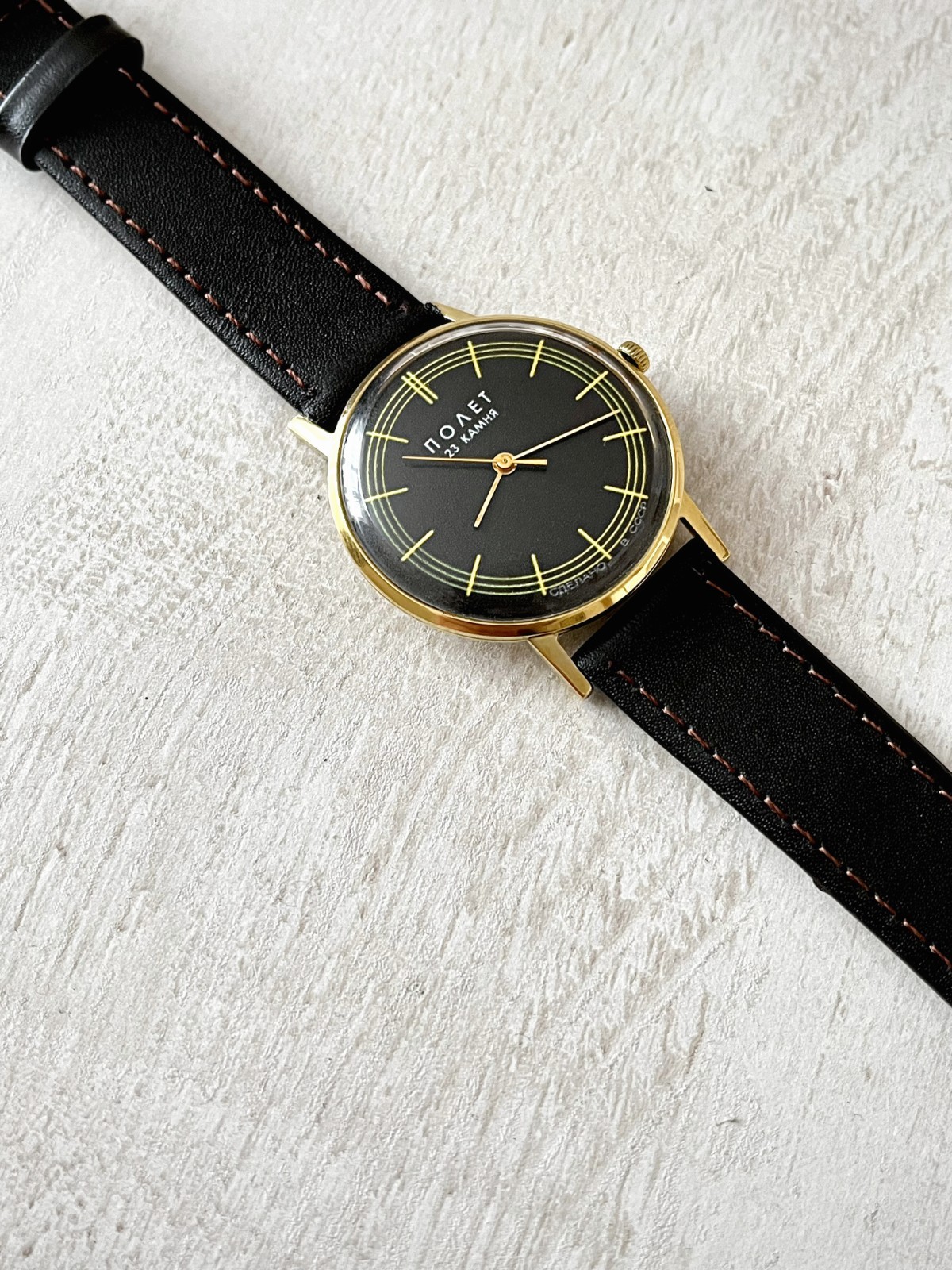 Wristwatch POLJOT DE Luxe Mechanical Soviet USSR