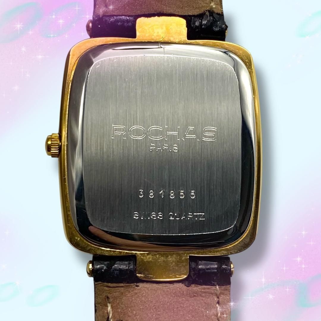 Excellent Condition Working Item Rochas Ladies’ Watch Roman White Dial Quartz