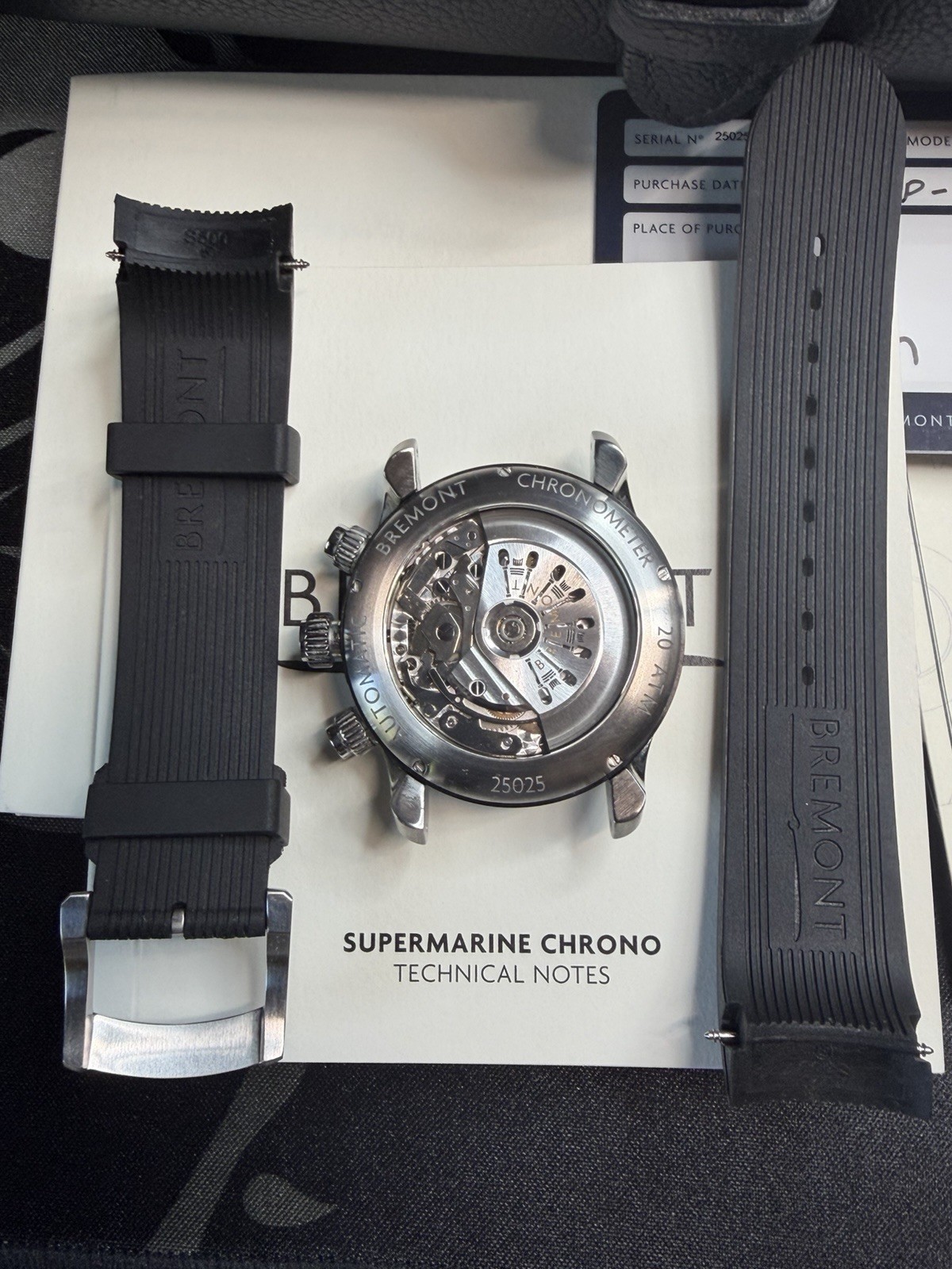 Bremont Supermarine Smarinechrono-BK-R-S, Watch Winder Incl