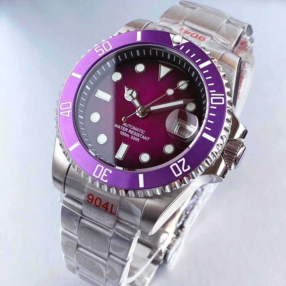 Fashion 20BAR Tandorio Red Gradient Dial NH35 40mm Men Watch Sapphire Cyclops