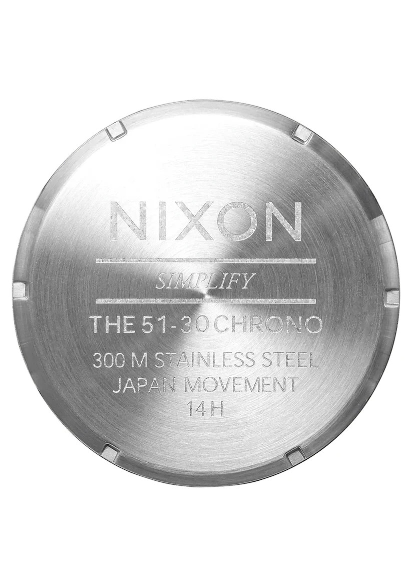 Nixon 51-30 Chrono – Silver Turquoise Watch – Model # A1389-2084-00 BEST SELLER!
