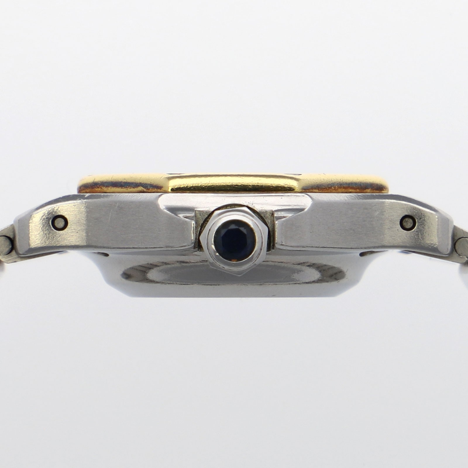 CARTIER Santos Octagon white Dial Automatic Stainless Steel Yellow Gold