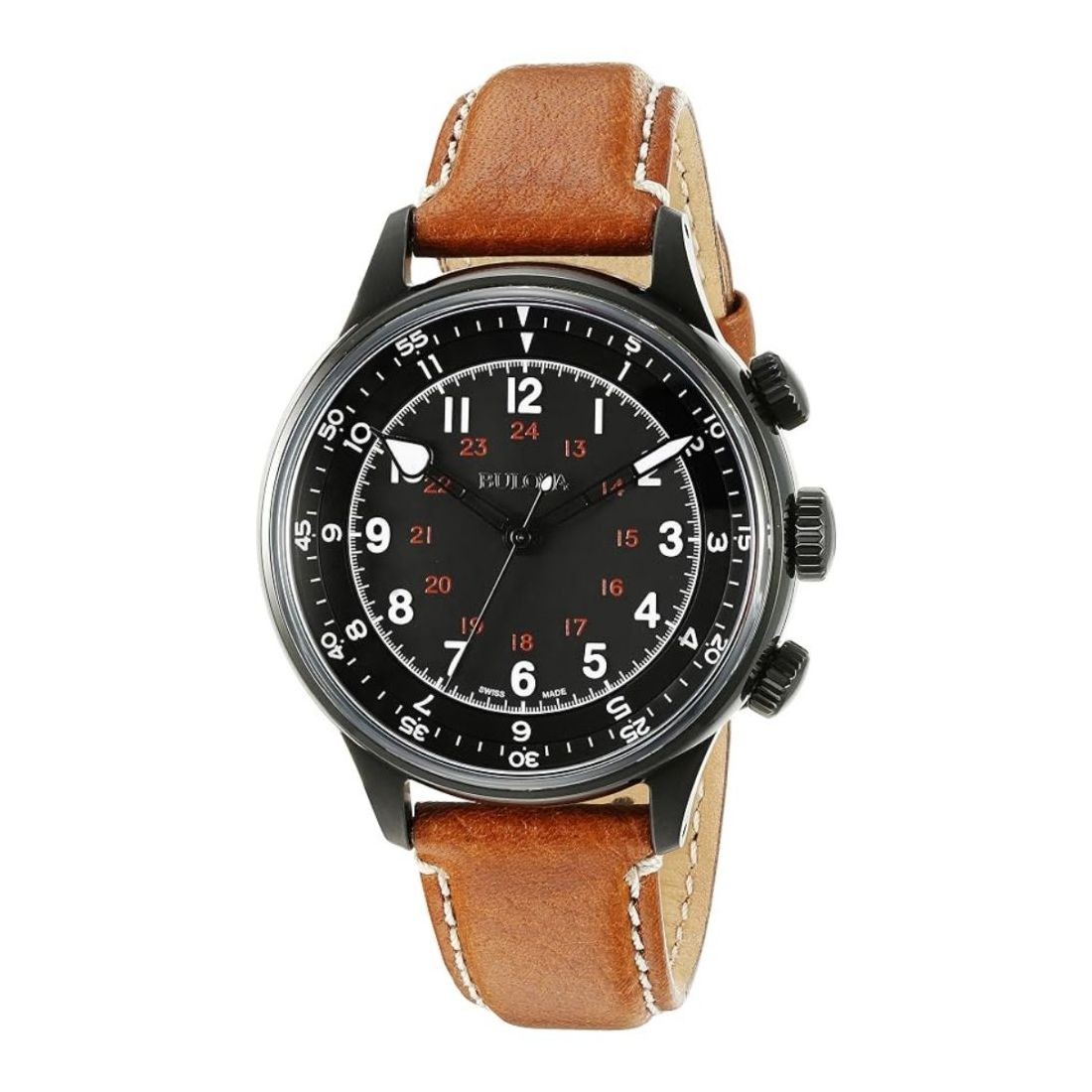 Bulova Accu-Swiss Type A-15 Men’s Black Dial Automatic Watch 65A106
