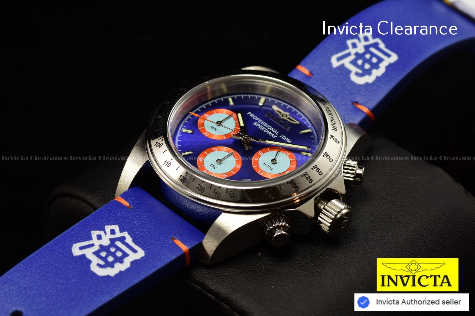 Invicta Mens Speedway FORCES OF NATURE ‘OCEAN’ 40mm Chronograph Blue Tone Watch