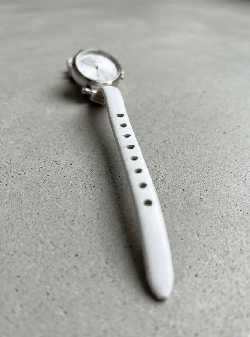 Fossil Georgia ES3267 White Leather Women’s Casual Quartz Watch