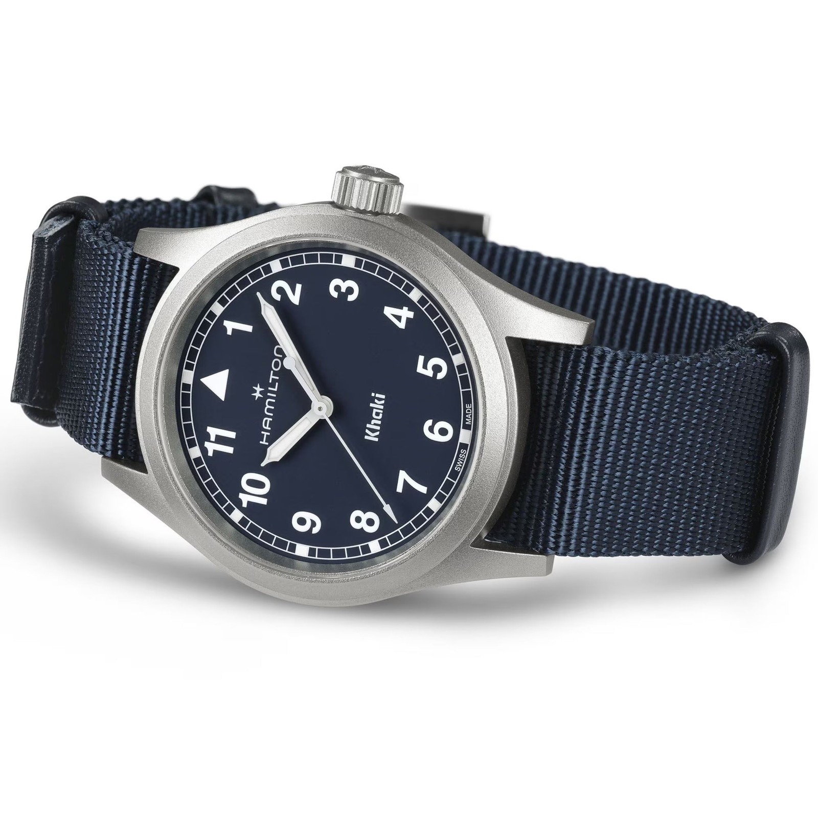 Hamilton Khaki Field Quartz Blue Dial Fabric Strap Men’s Watch H69401940