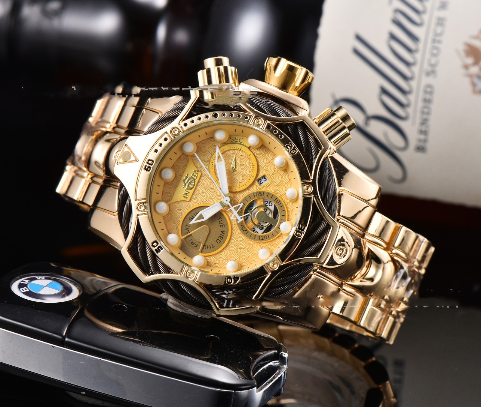 2025 New Luxury Design Large Dial Steel Band Wristwatch Dominant Outgoing Style