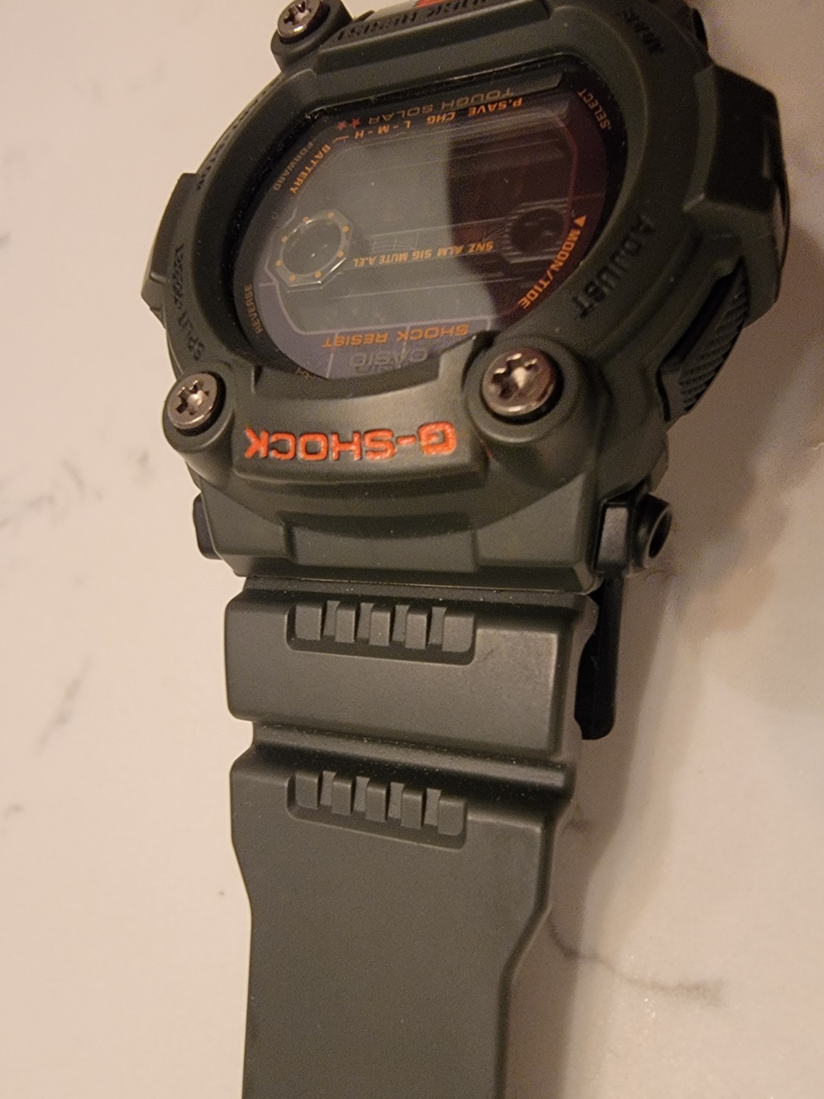 Casio G-SHOCK Tough Solar Digital 200m Men’s Resin Black Sport Watch 53mm