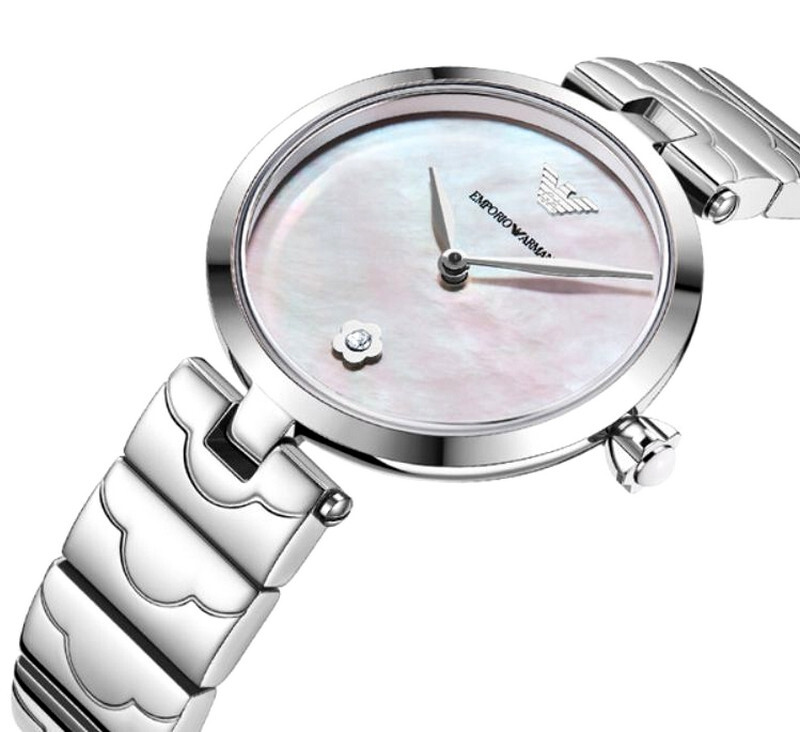 NEW EMPORIO ARMANI WATCH AR11235 ARIANNA MOTHER OF PEARL DIAL – 2 YEARS WARRANTY