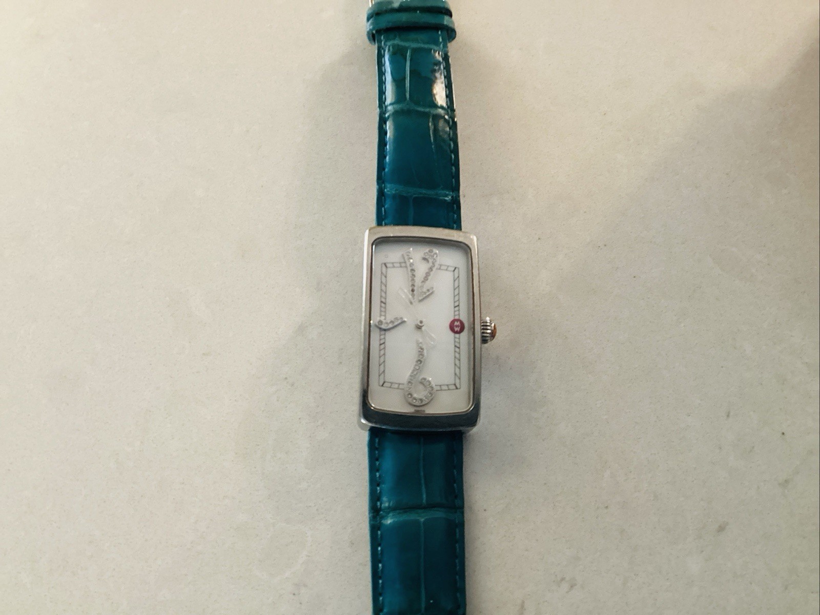 Michele Altitude Watch. Water Resistnt, Sapphire Crystal, Diamond Accents