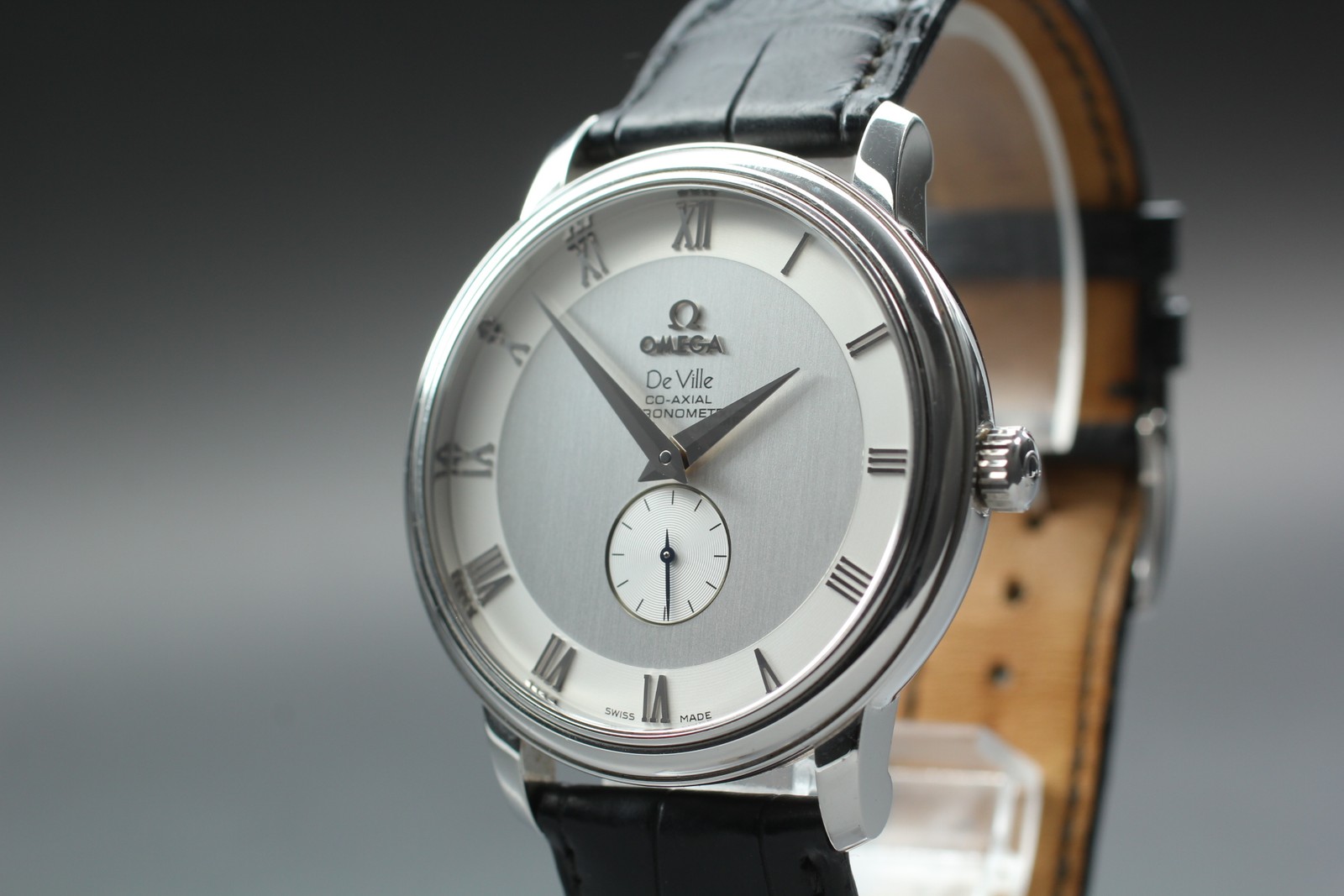 OMEGA DeVille Prestige Co-Axial 4813.30.01 Silver Dial Men’s Watch 39mm JAPAN