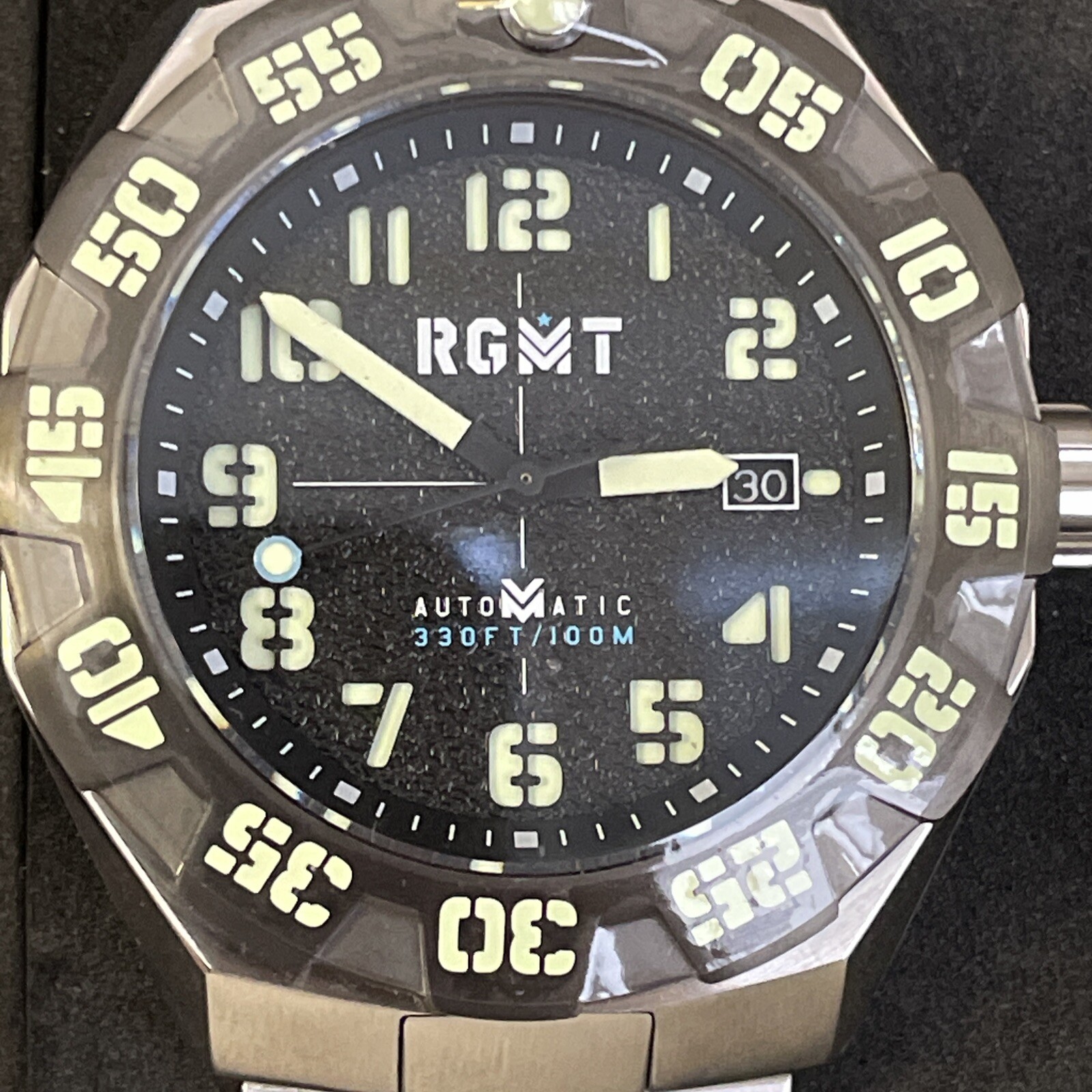 RGMT Field Master Men’s Automatic Watch Midnight Black RG-8032 BB New!