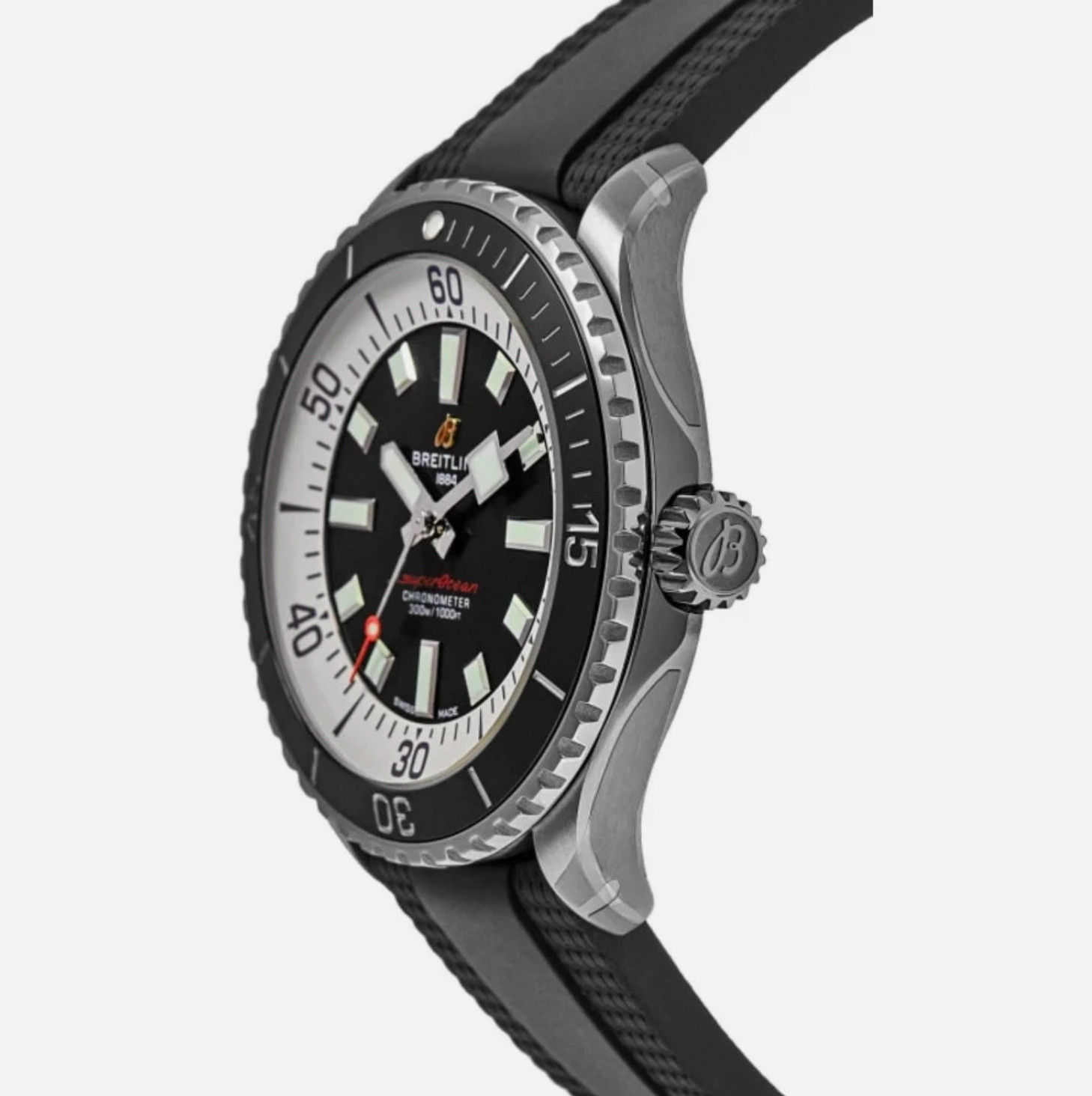 Breitling Superocean Automatic 42 Black Dial Watch A17375