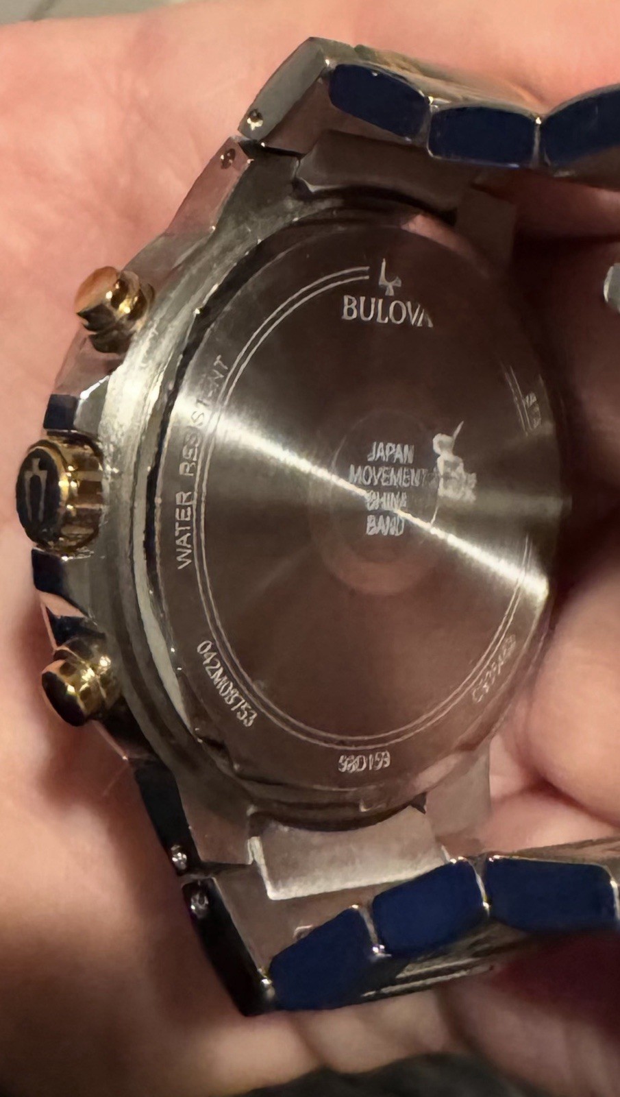 Bulova Marine Star Men’s Chronograph Quartz 100m 43mm Black Dial Bracelet