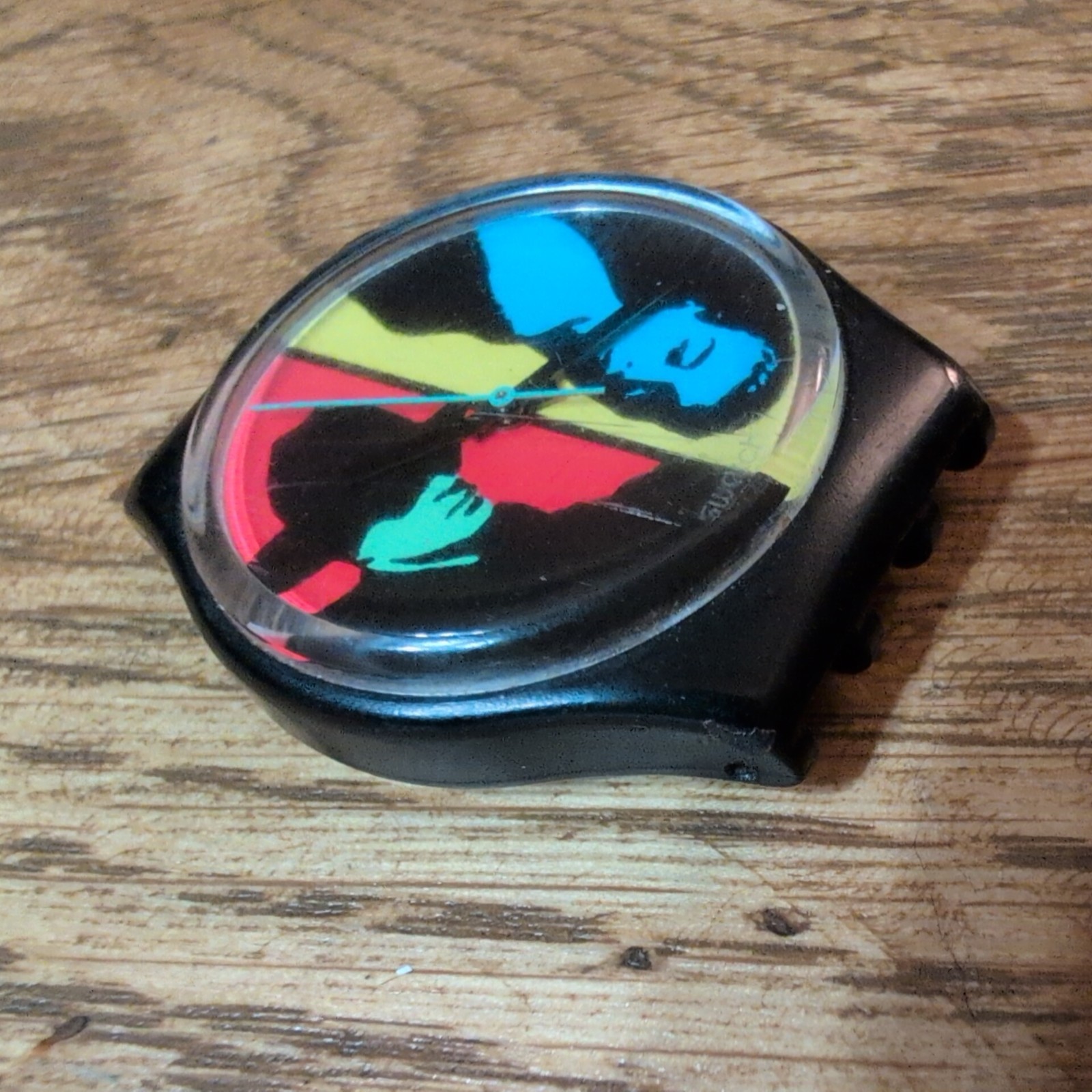 RARE SWATCH WATCH AG 1988 “COLOURED LOVE” Face Only Untested