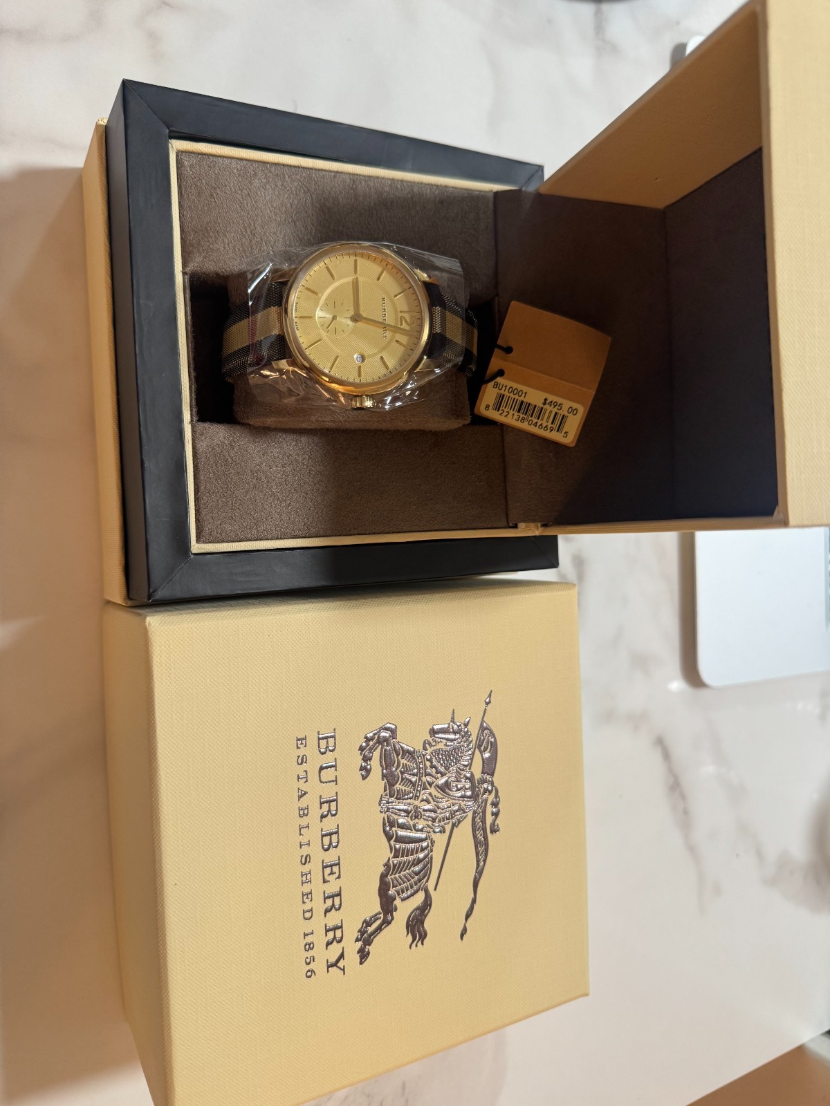 Burberry BU10001 40mm Swiss Fabric Ladies Wristwatch