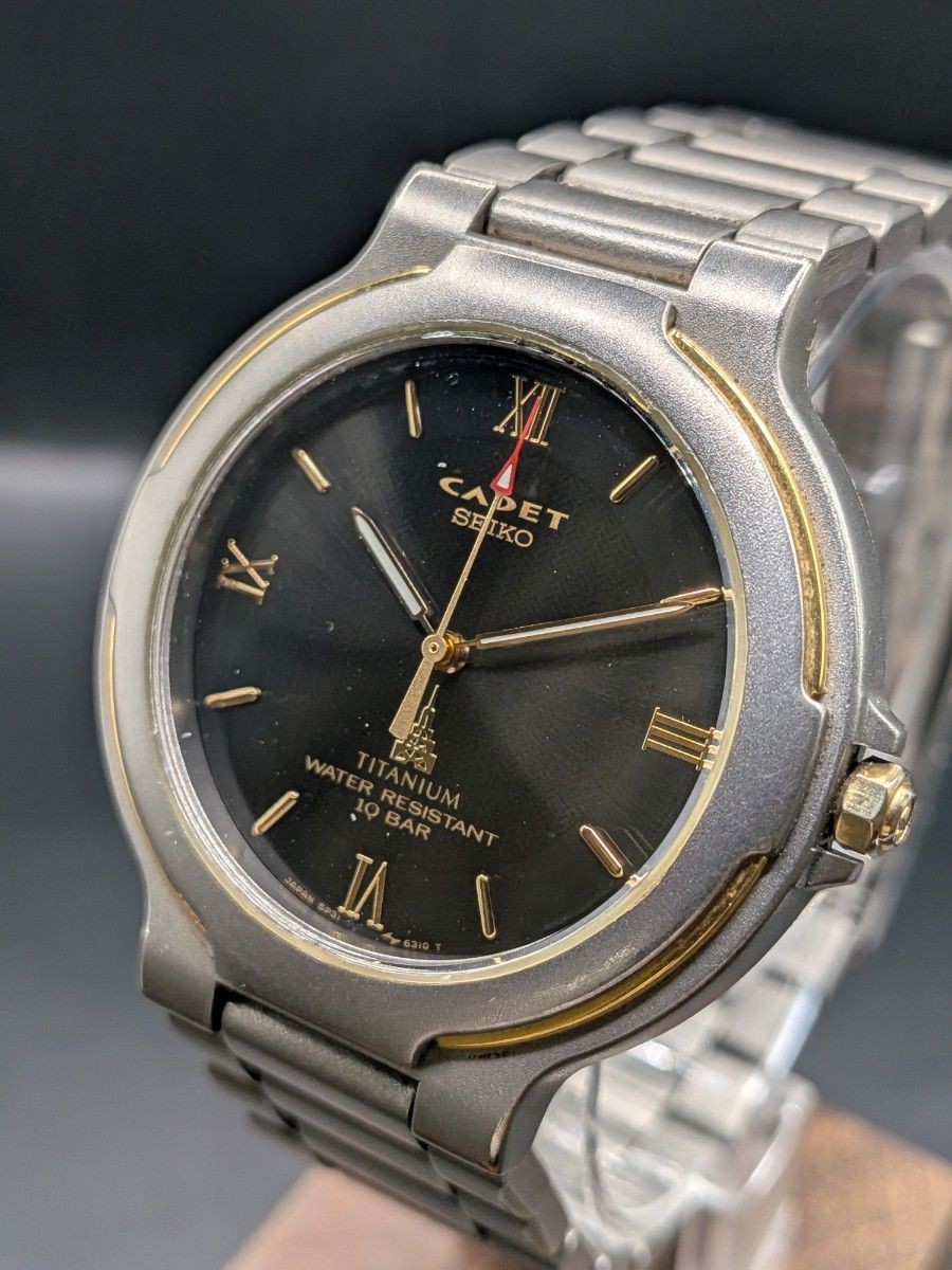 Excellent Condition SEIKO CADET 5P31 6250 Titanium Battery Gasket Changed SEIKO