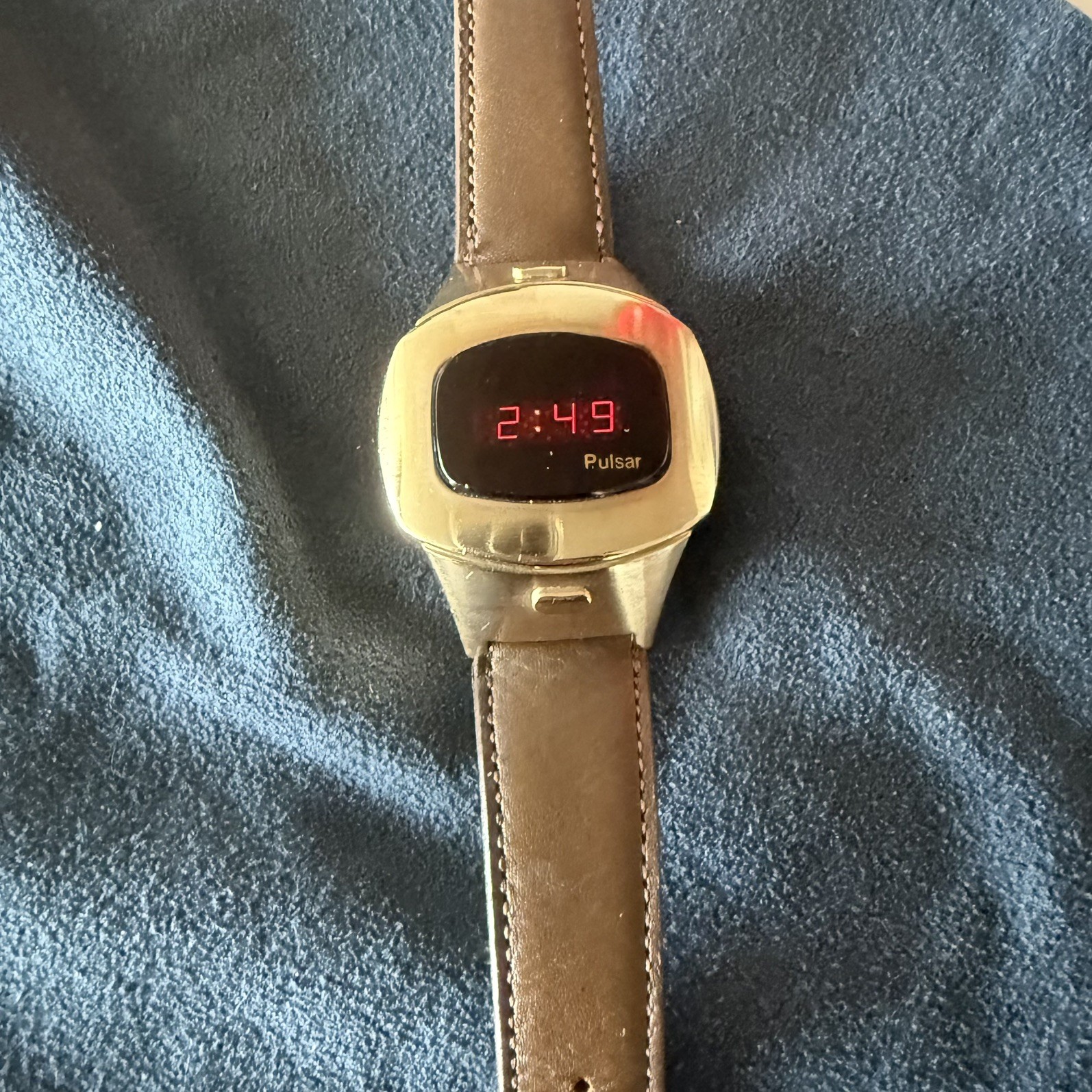 VINTAGE Hamilton Pulsar Time Computer Gold Filled Watch
