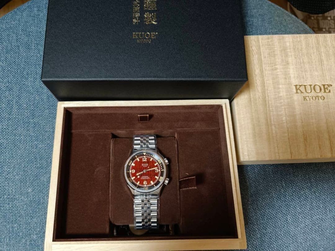 [LIMITED EDITION] KUOE KYOTO SOMBRERO 90-011 Hake Watch Red