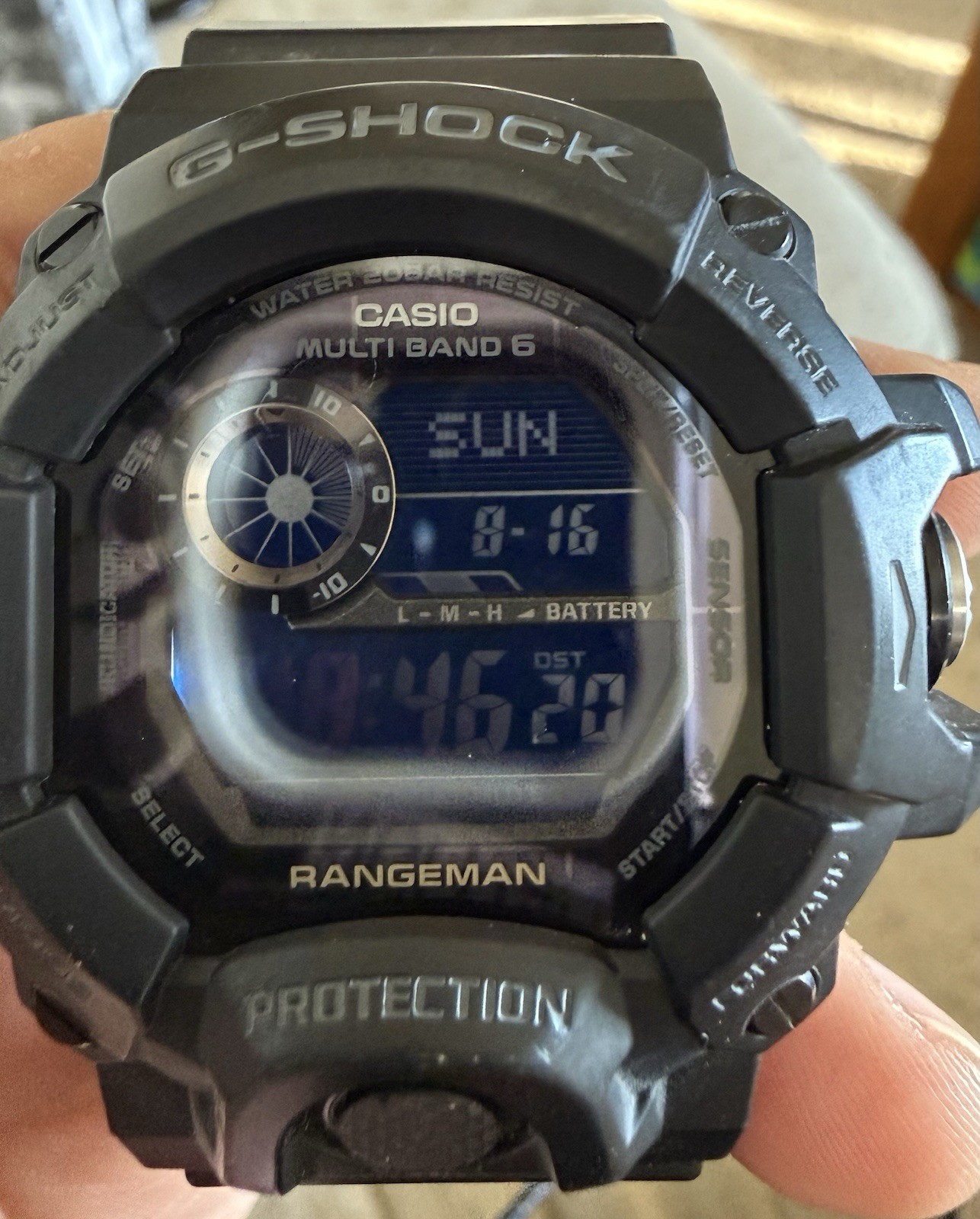 G-SHOCK RANGEMAN GW9400 Military Black Triple Sensor Solar Digital Watch