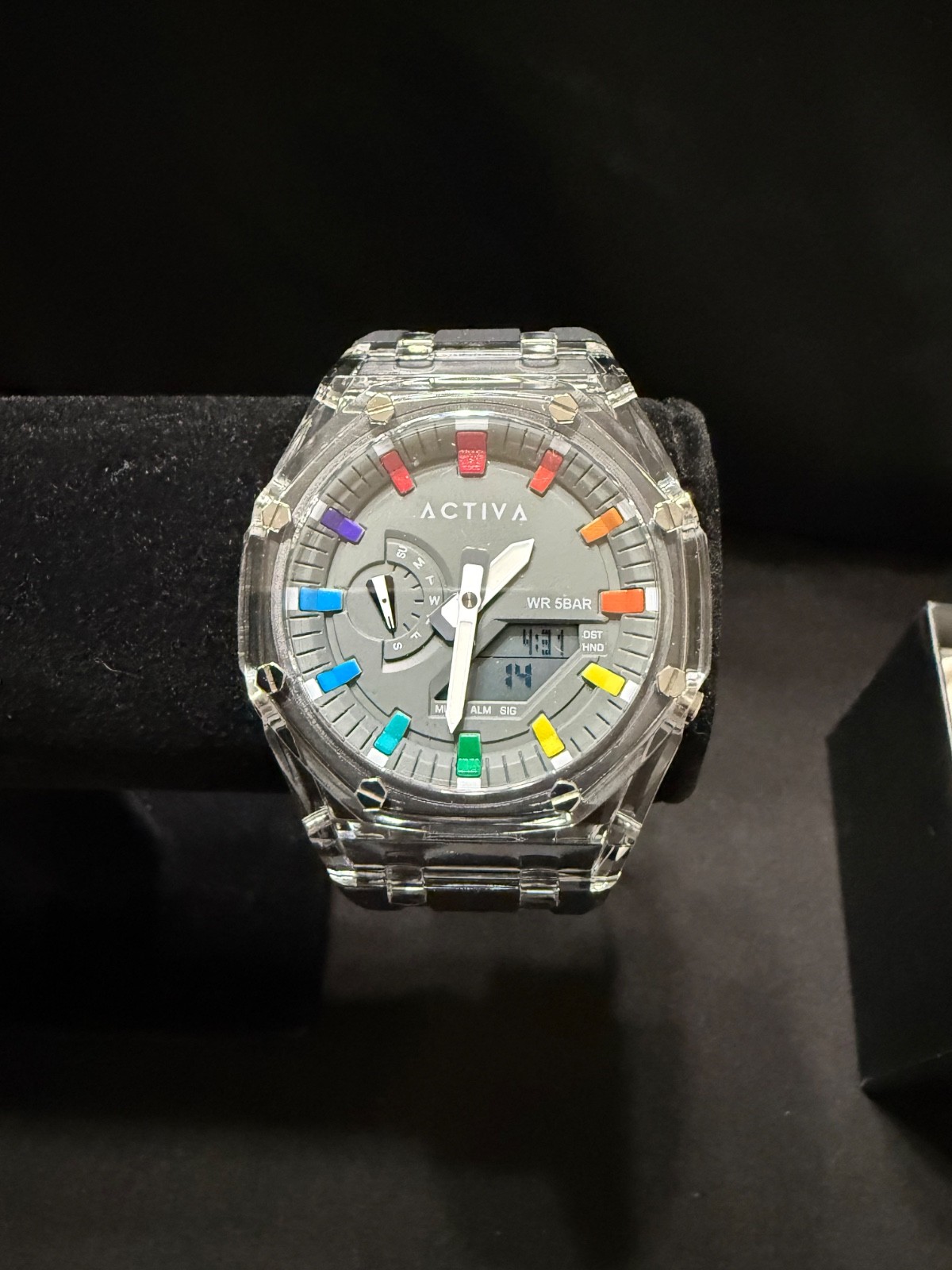 Activa Kaleido x Invicta Men’s 44.2mm Analog/Digital Watch Black ACW2100-005