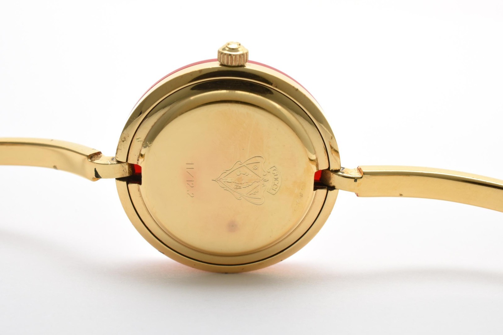 *NEAR MINT w/Case* GUCCI Change Bezel 12 Colors 11/12.2 Quartz Gold 26mm Women’s