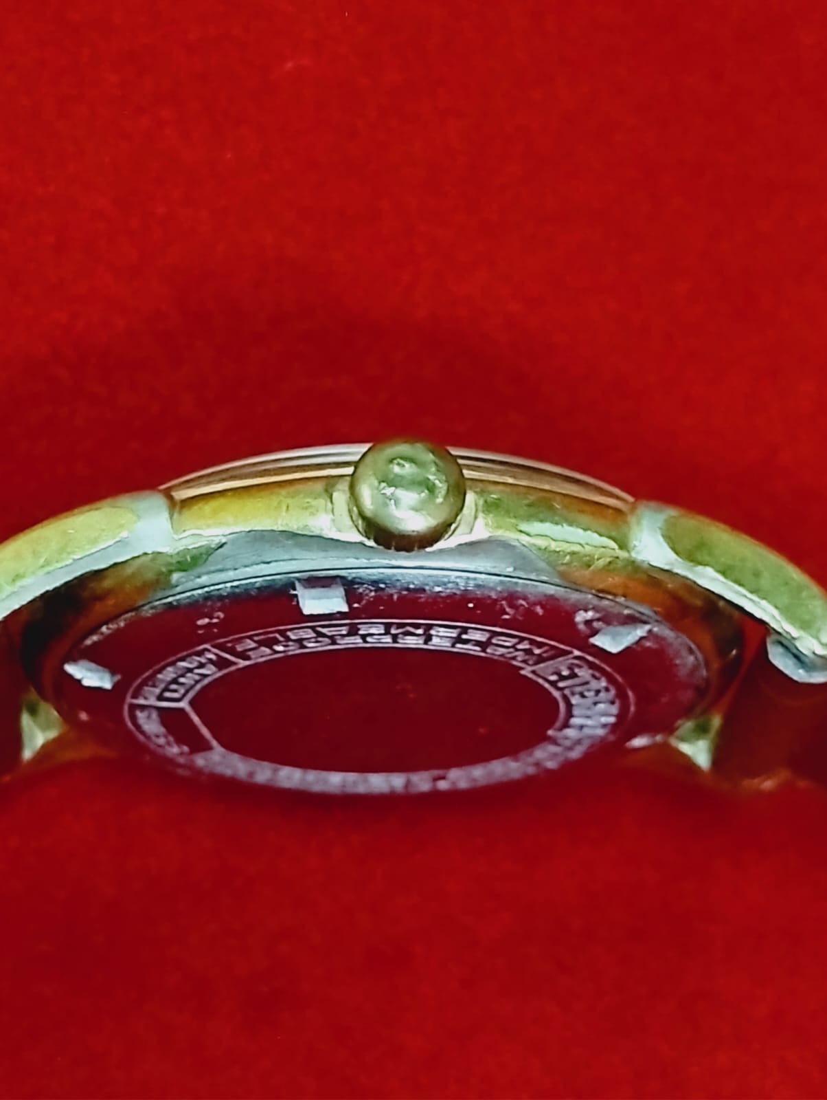 Vintage Favre leuba sandow original rare golden swiss working wrist watch 052