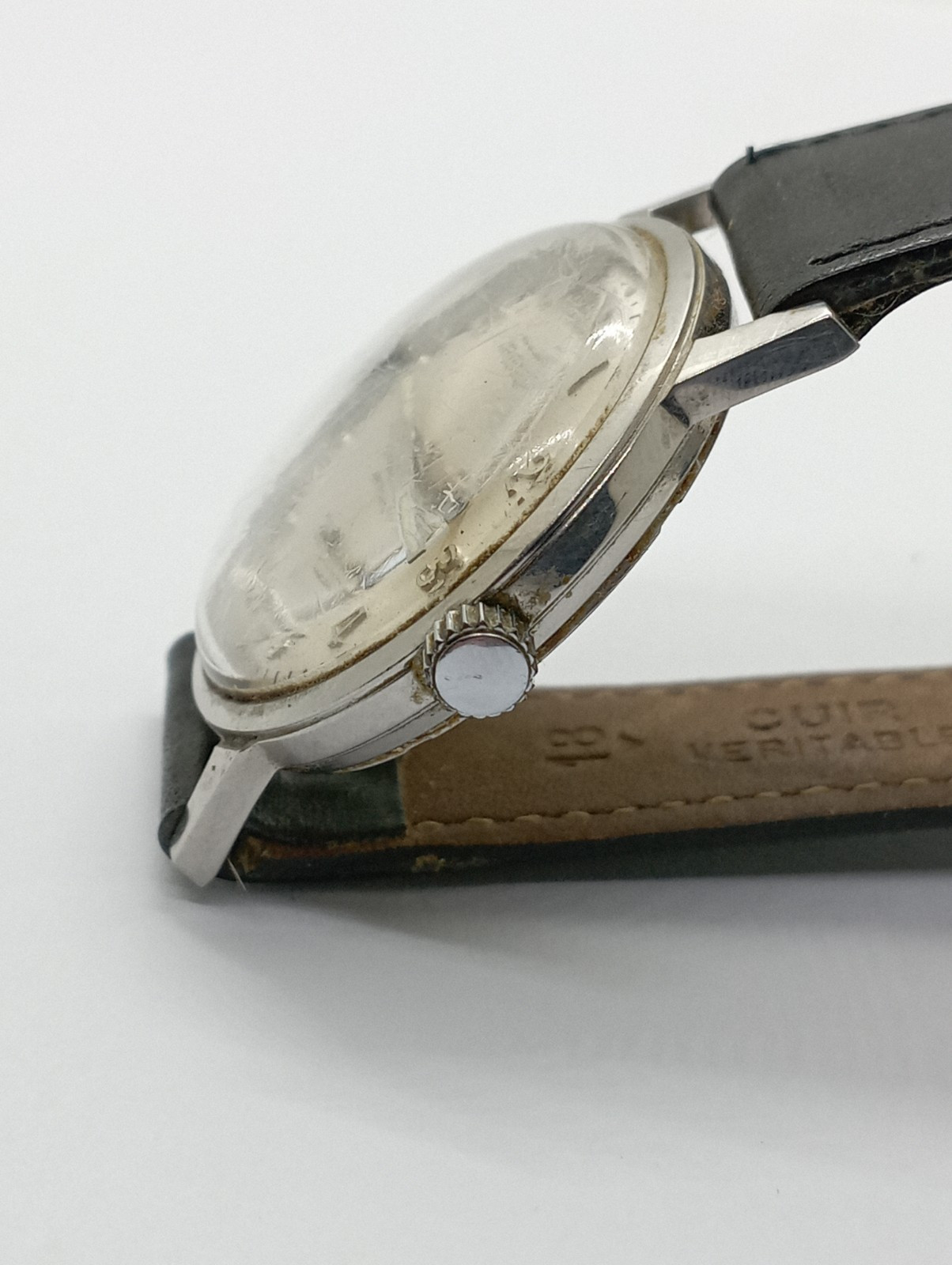 Vintage REGLEX ANCRE Cal. Cupillard 233-60 Watch Working Well ALL S. STEEL