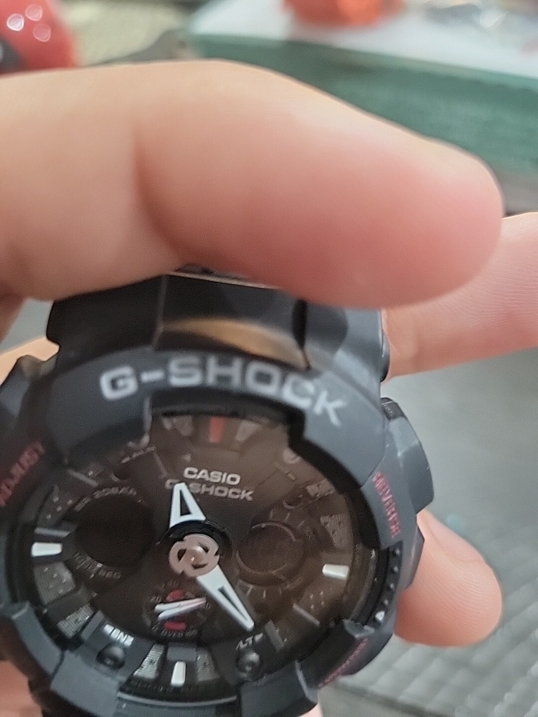 Casio G-Shock Men’s Quartz Wristwatch – Red and Black – REF GA120-1ADR 6900