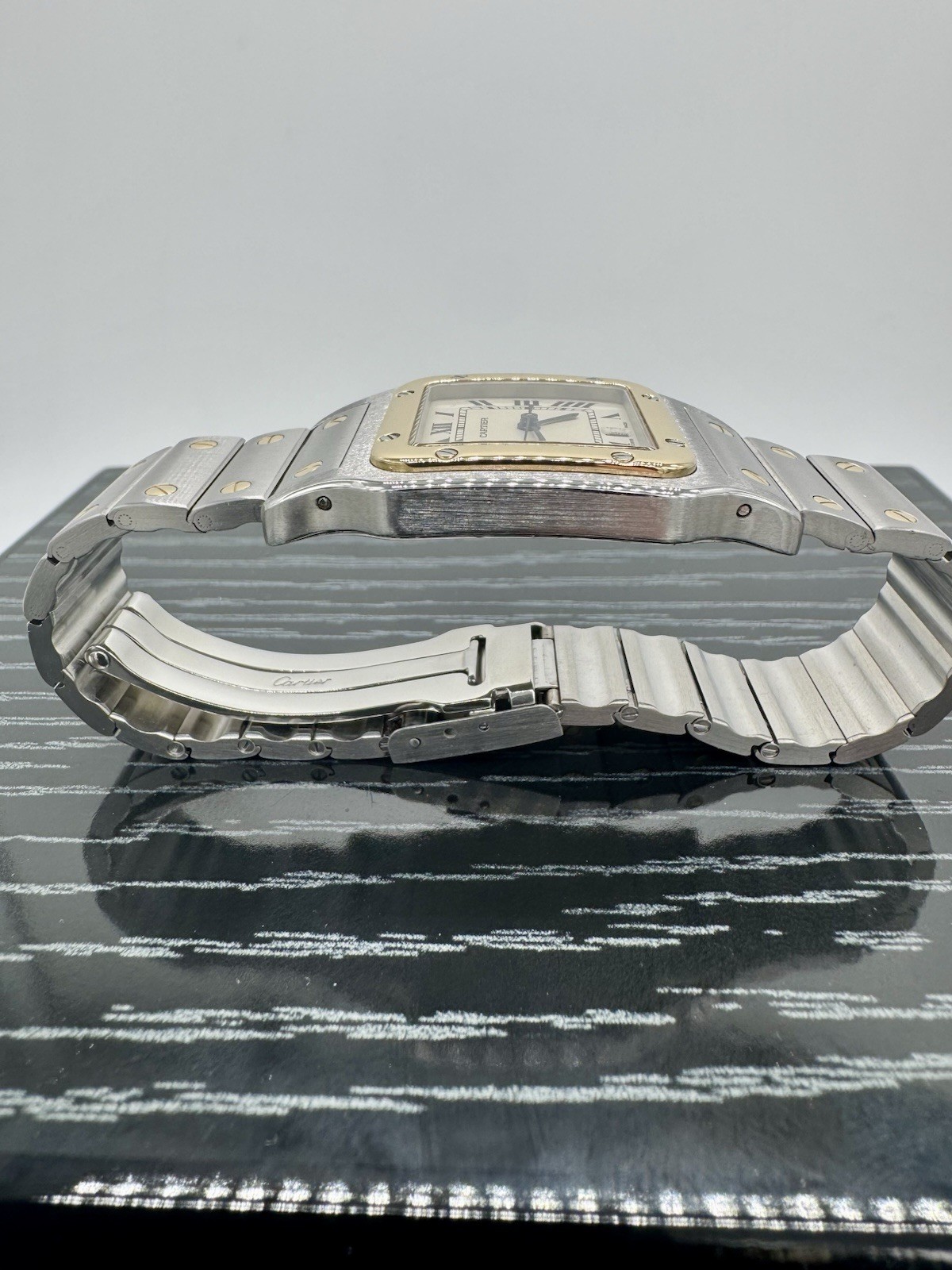 Cartier Santos Galbee 187901 Quartz Watch 29mm Two-Tone 18k Stainless Steel
