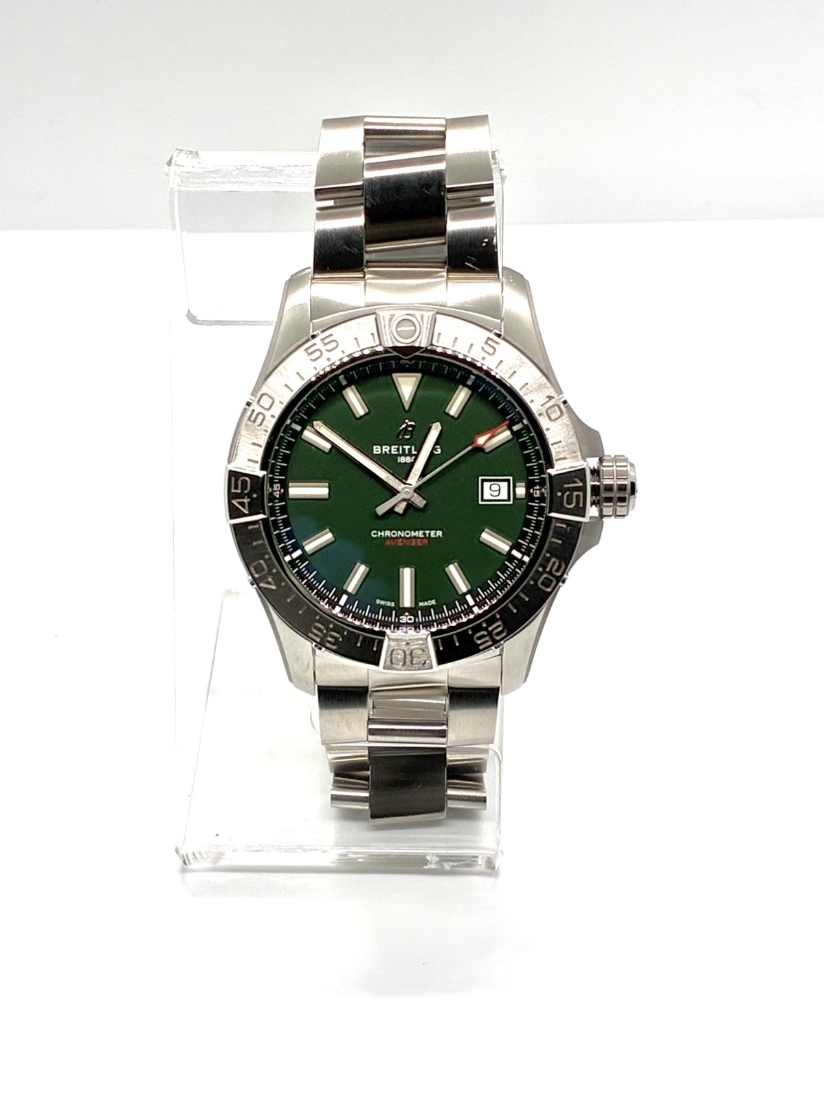 Breitling Avenger 42mm Green Dial Stainless Steel Automatic Men’s Watch A17328