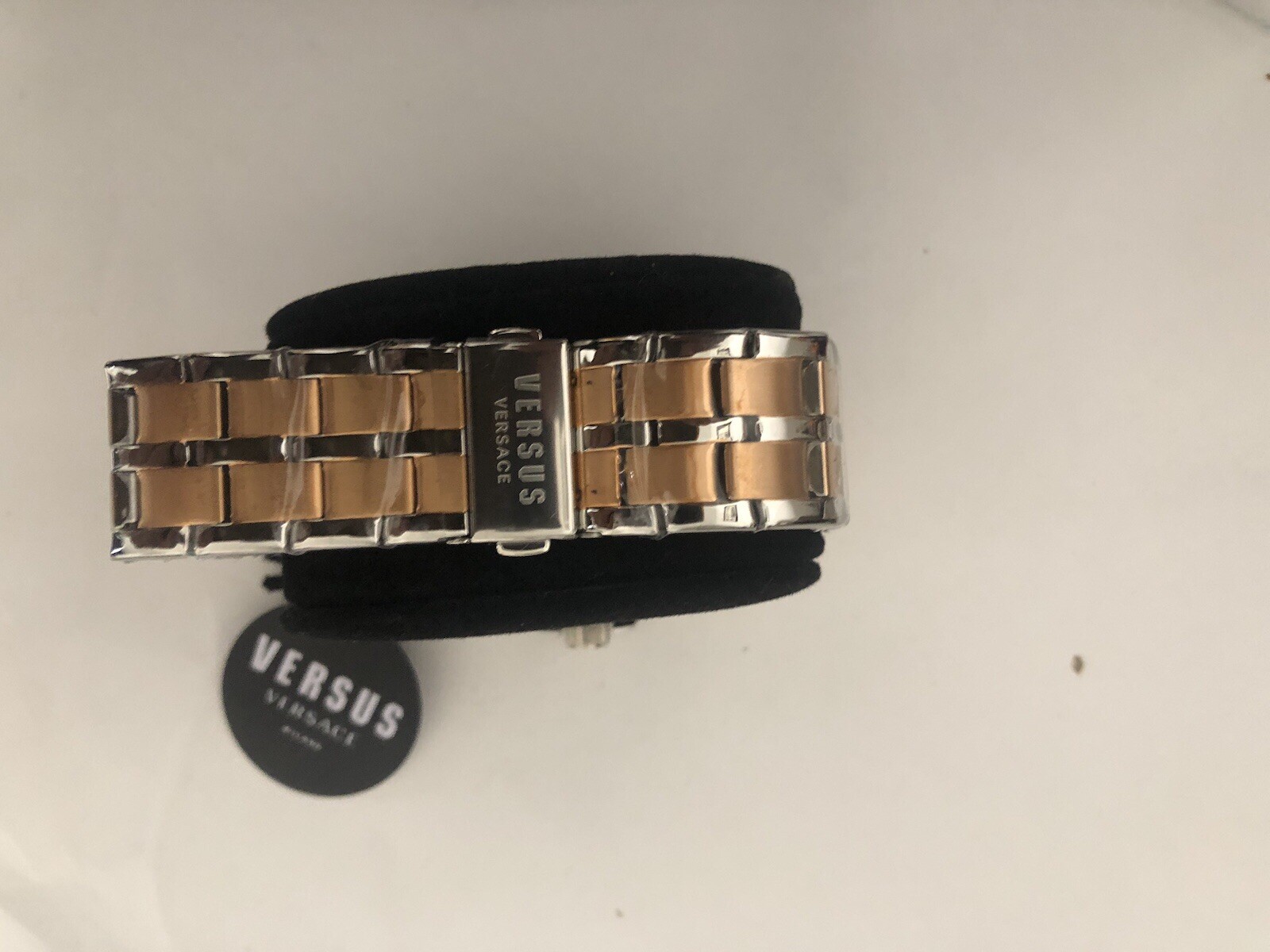 VERSUS VERSACE Chrono Lion Bracelet Watch Men Rose Gold/Silver Versus Watch NEW