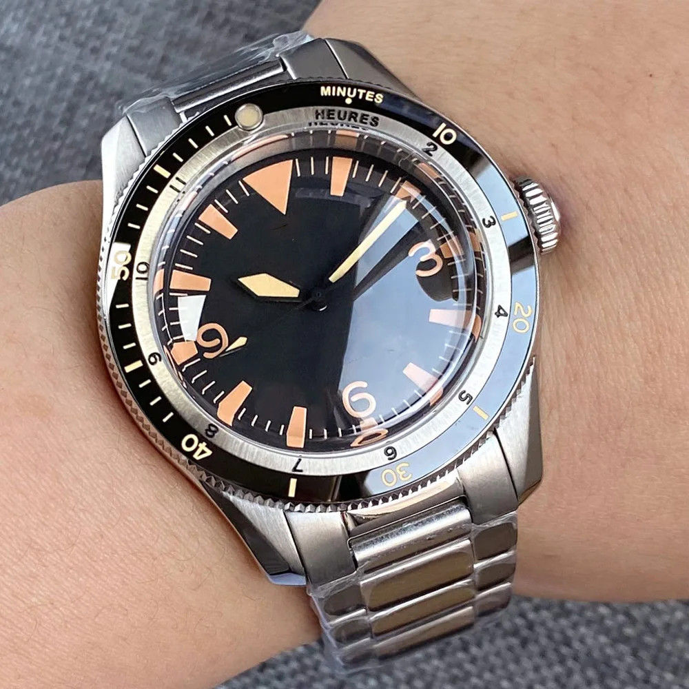 Tandorio NH35A PT5000 Automatic Dive Watch 200m Waterproof Sapphire Ceramic Men