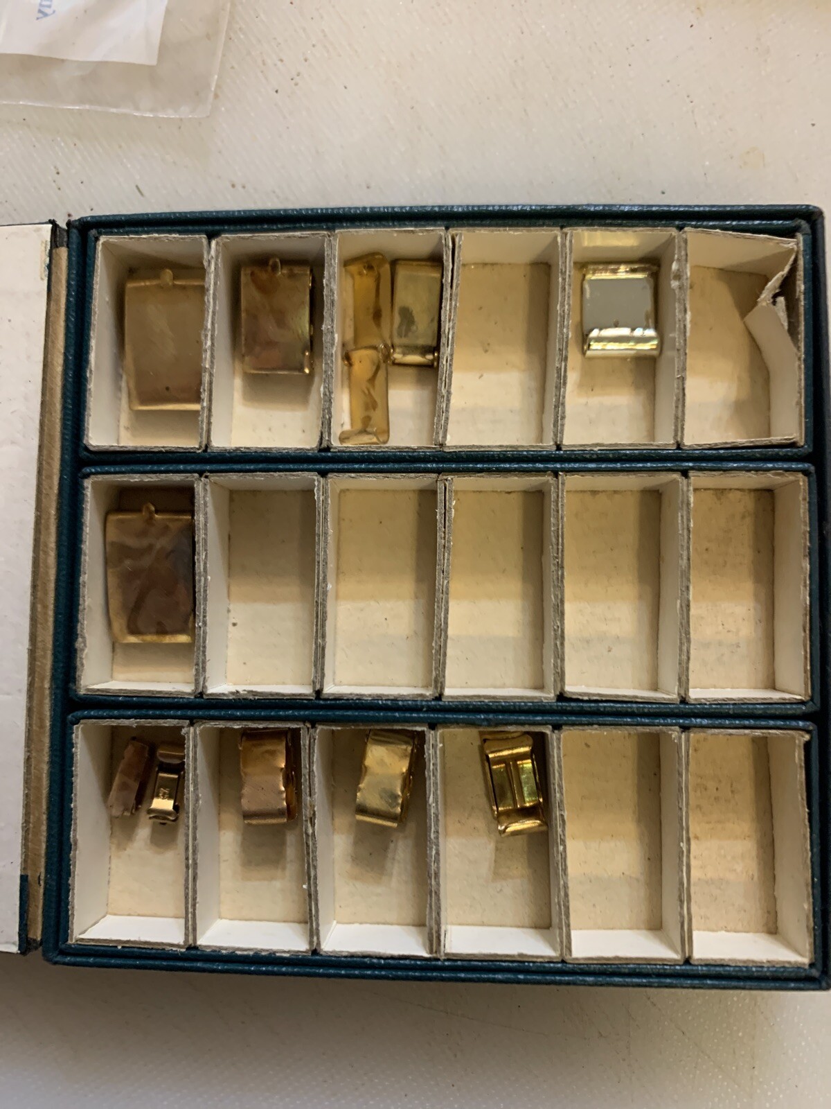 Watch Fold Over Catches Gold Plated In Original Box