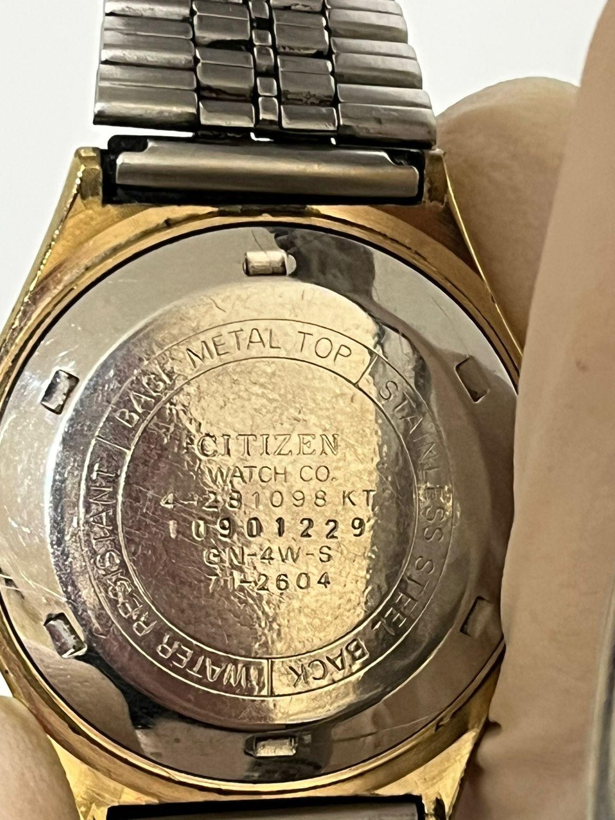 Vintage Citizen Automatic Day-Date 21 Jewels Black Dial Men’s Watch Japan