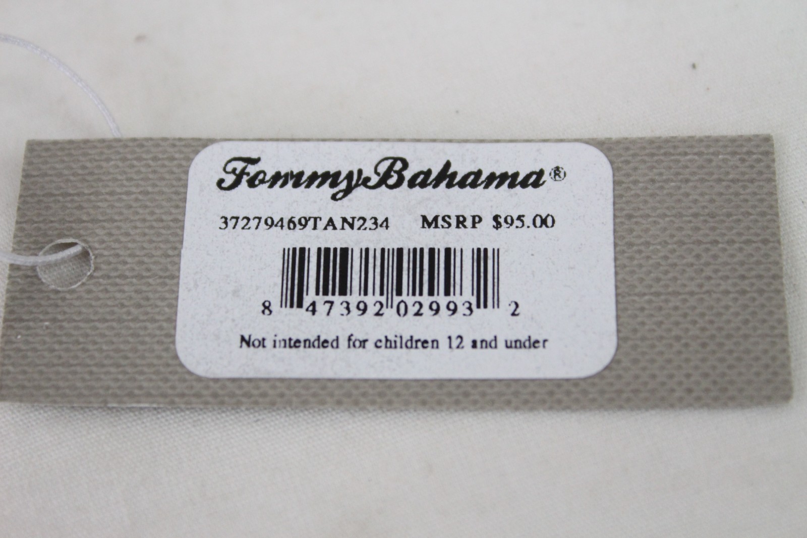 New Tommy Bahama Relax 279469tan B02-19 Tiki Watch w/ Original Box Leather Band