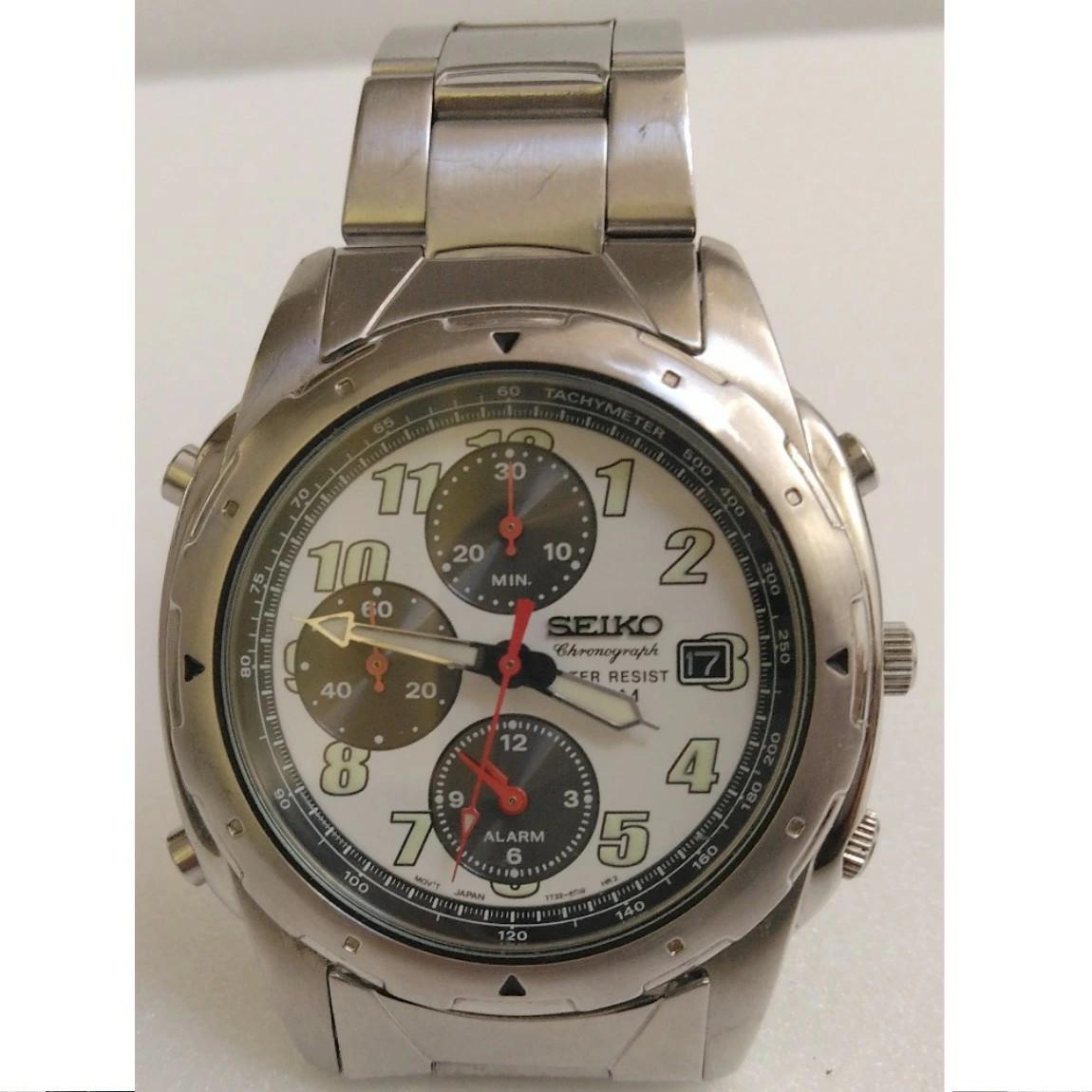 Used Fully Functional Seiko Men s Chronograph Diver Watch 7T32 6M30 1 Month