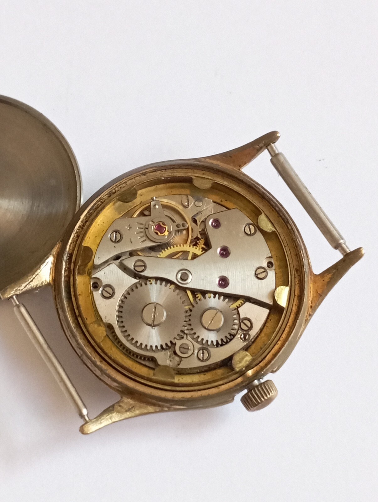 VINTAGE Rare France made PRECISA INCABLOCK 15 rubis military type watch working!