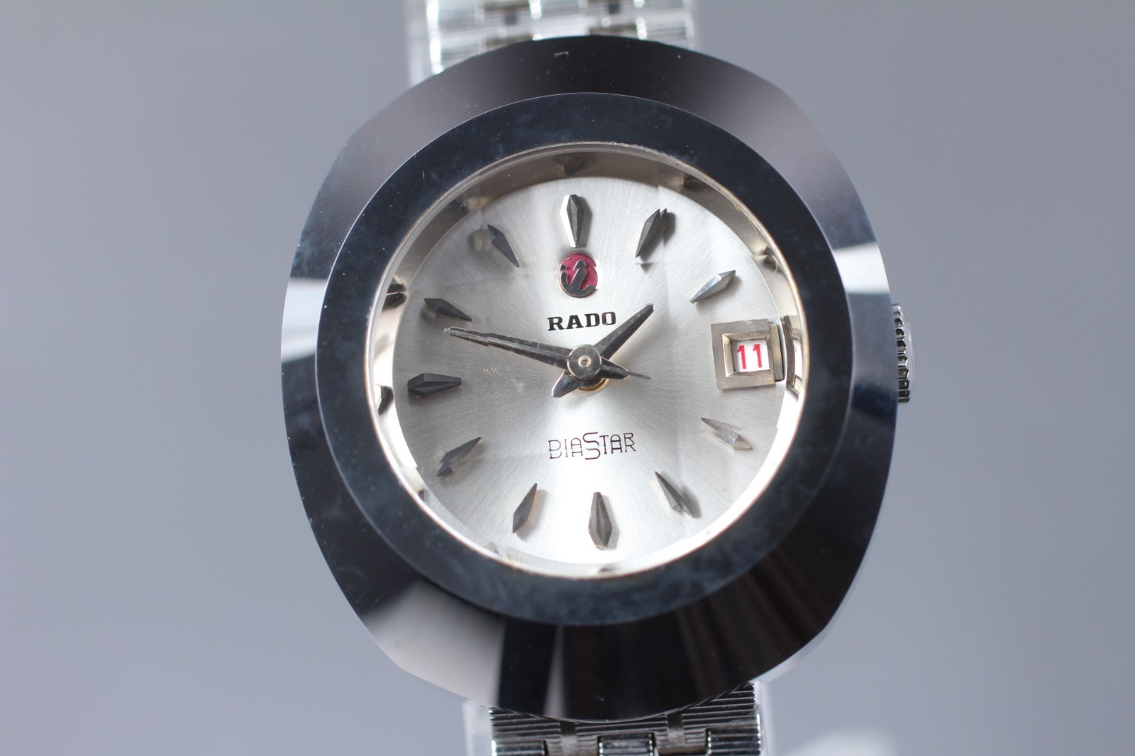 Rado Diastar Cut Glass 27mm White Dial Automatic Womens Watch NEAR MINT JAPAN